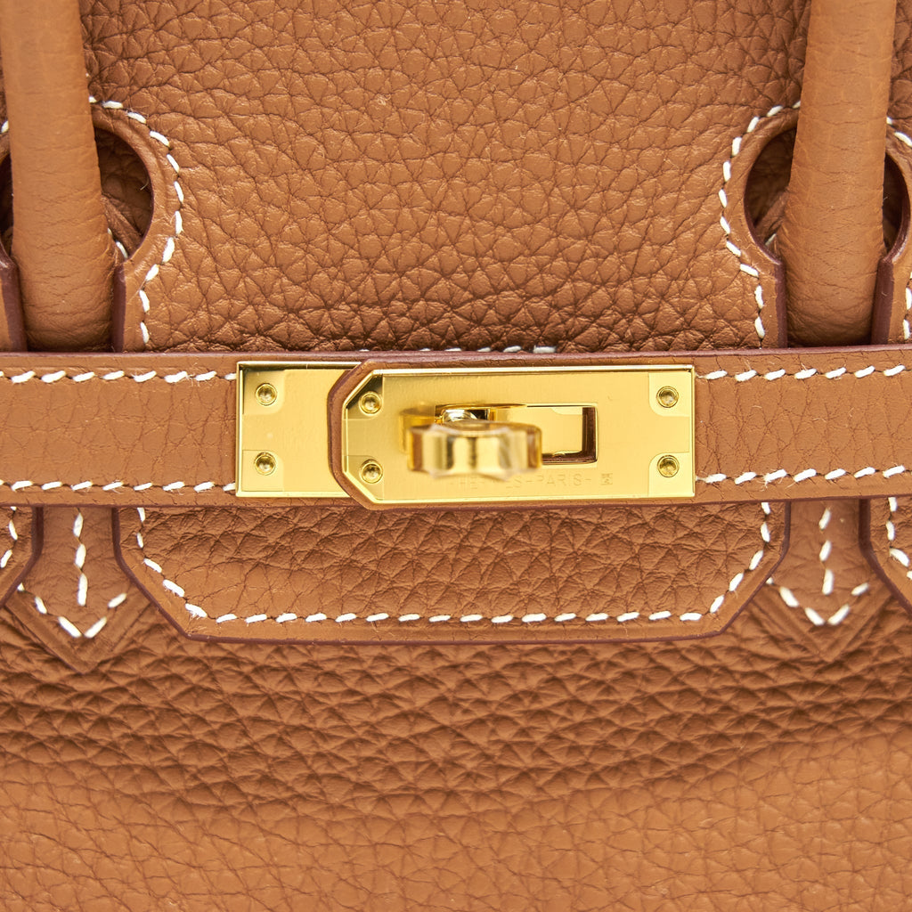 HERMES BIRKIN25 TOGO GOLD WITH GHW
