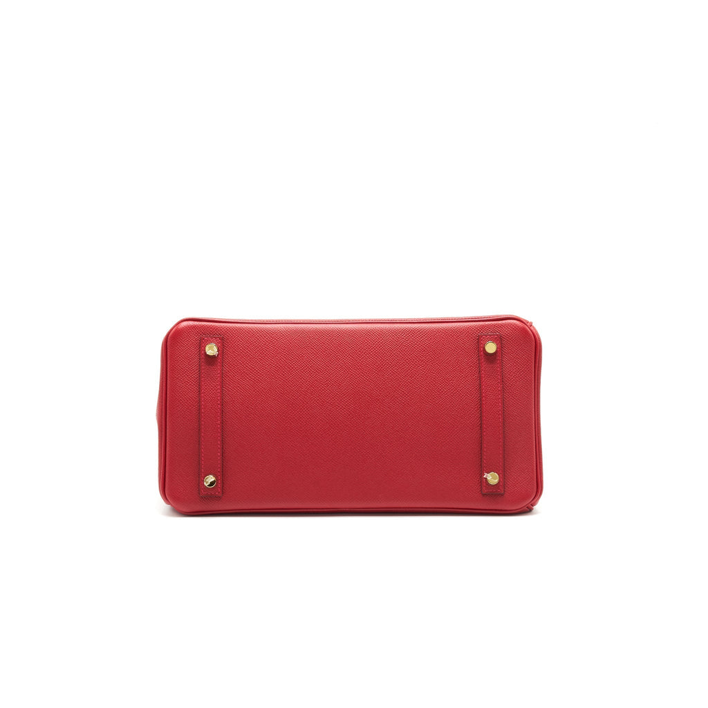 HERMES BIRKIN 30 Q5 ROUGE CASAQUE GOLD HARDWARE