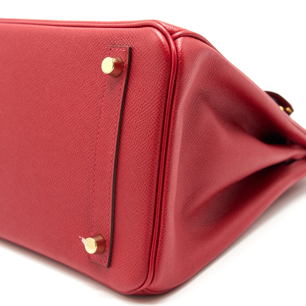 HERMES BIRKIN 30 Q5 ROUGE CASAQUE GOLD HARDWARE