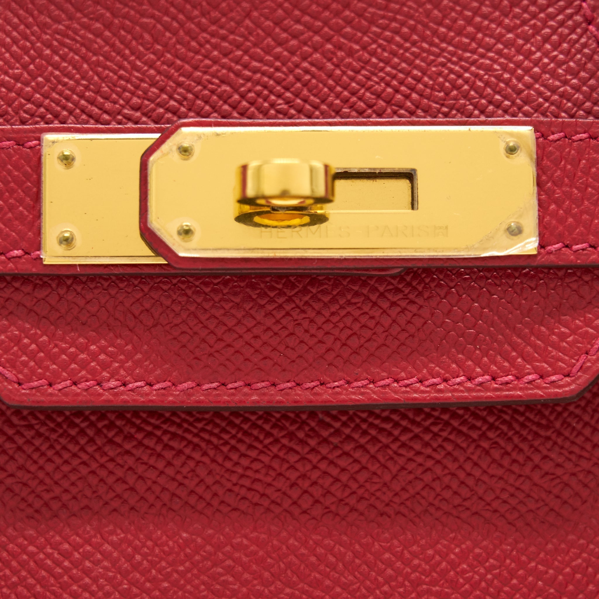 HERMES BIRKIN 30 Q5 ROUGE CASAQUE GOLD HARDWARE