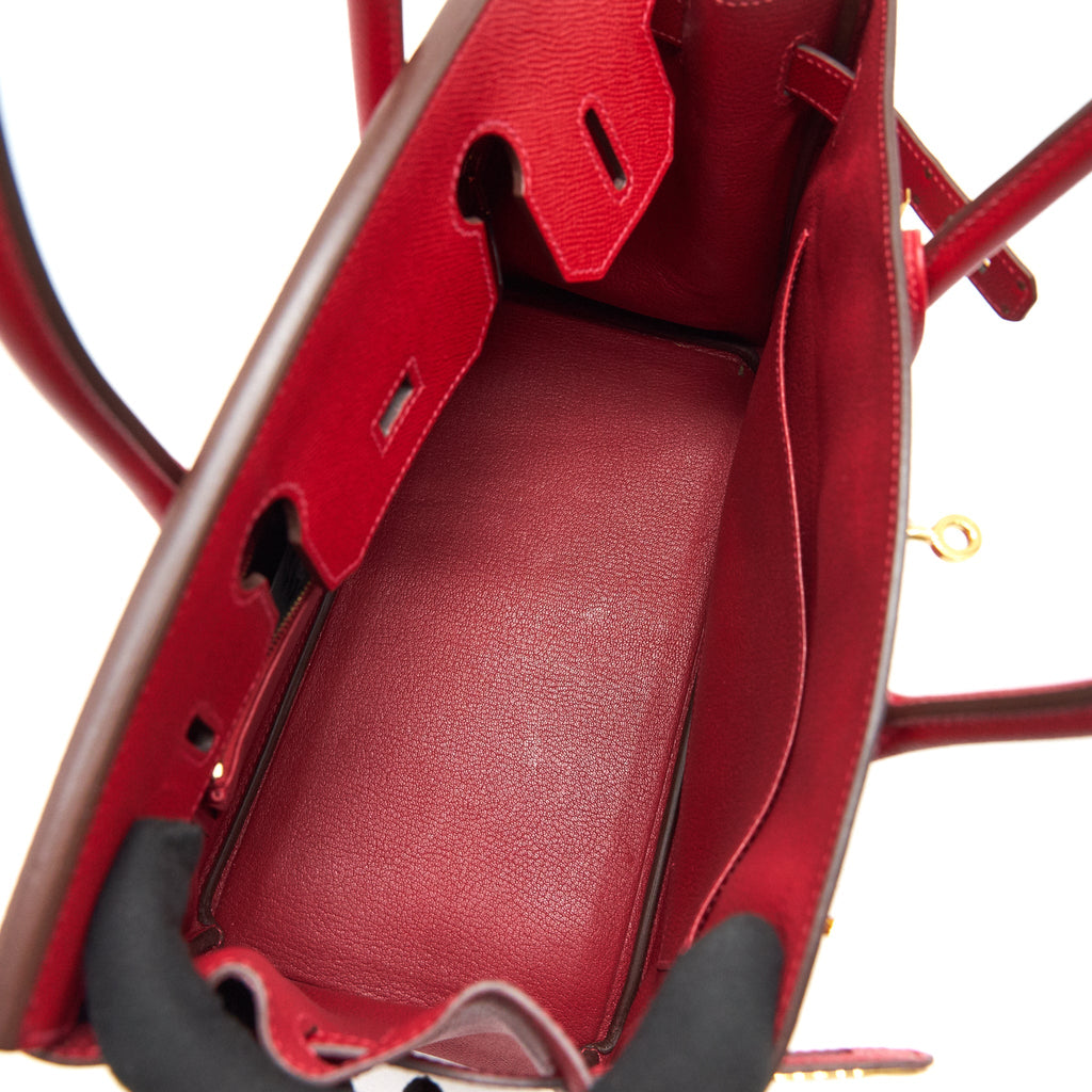HERMES BIRKIN 30 Q5 ROUGE CASAQUE GOLD HARDWARE