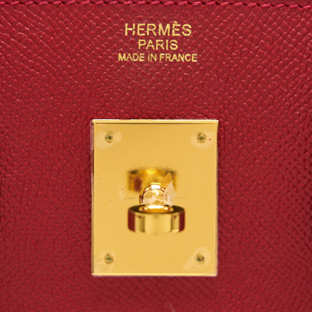 HERMES BIRKIN 30 Q5 ROUGE CASAQUE GOLD HARDWARE