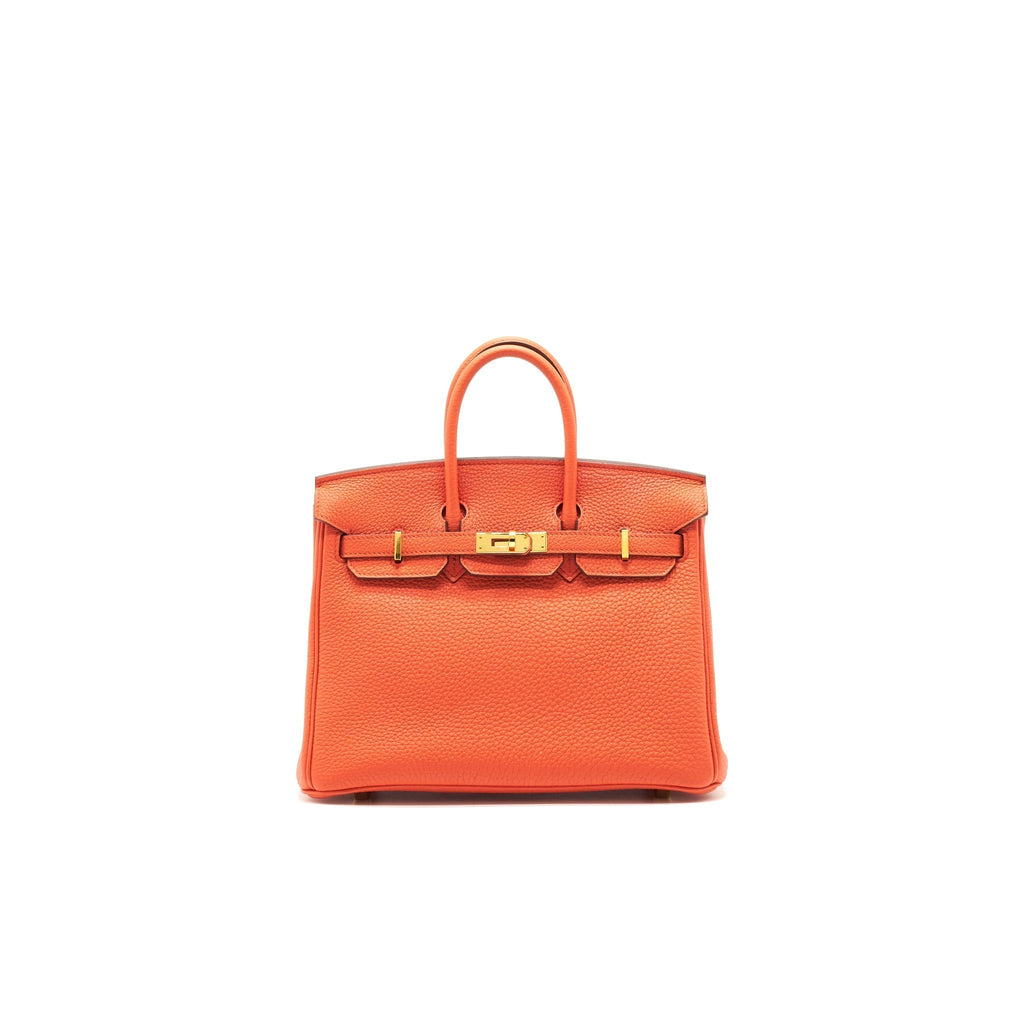 HERMES BIRKIN TOGO 25 ORANG POPPY