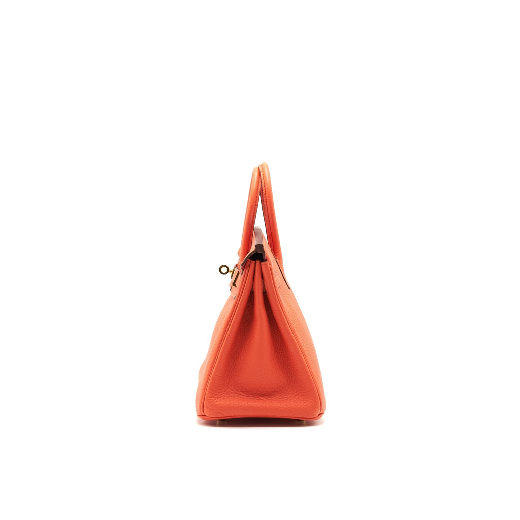 HERMES BIRKIN TOGO 25 ORANG POPPY