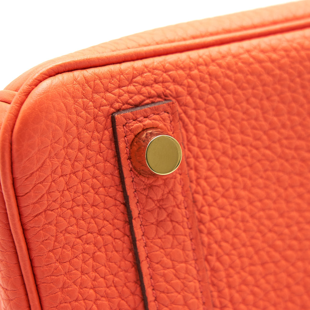 HERMES BIRKIN TOGO 25 ORANG POPPY