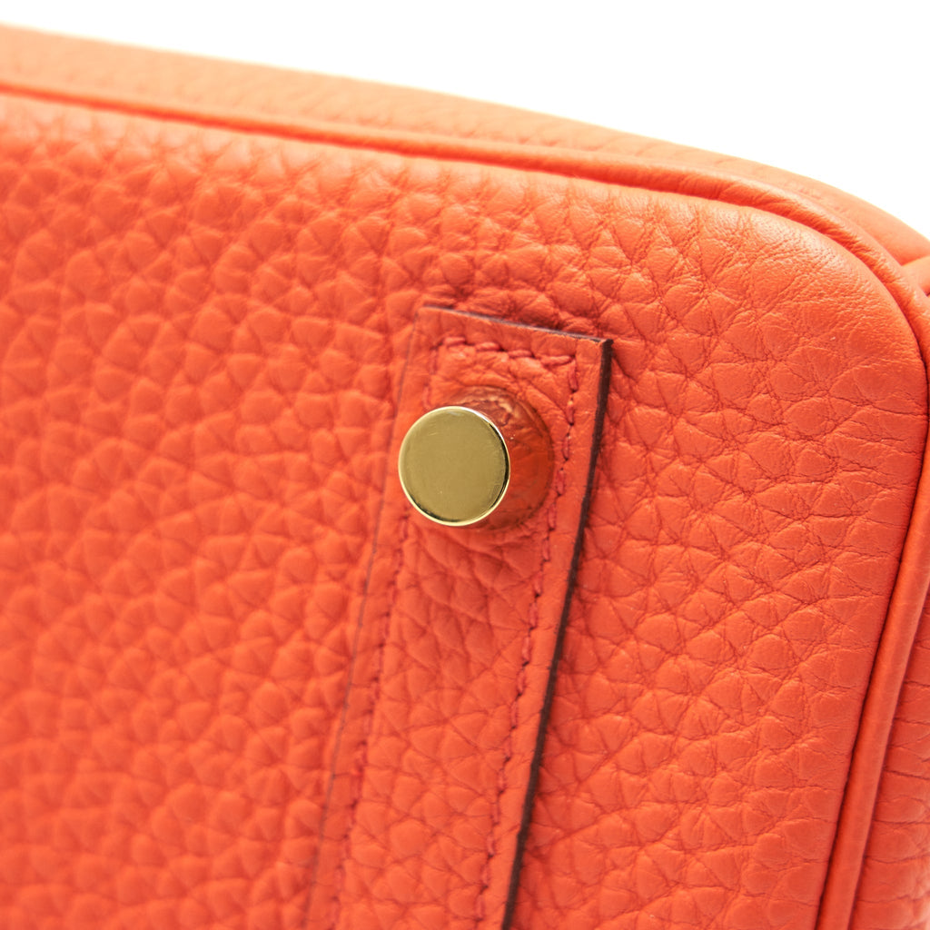 HERMES BIRKIN TOGO 25 ORANG POPPY