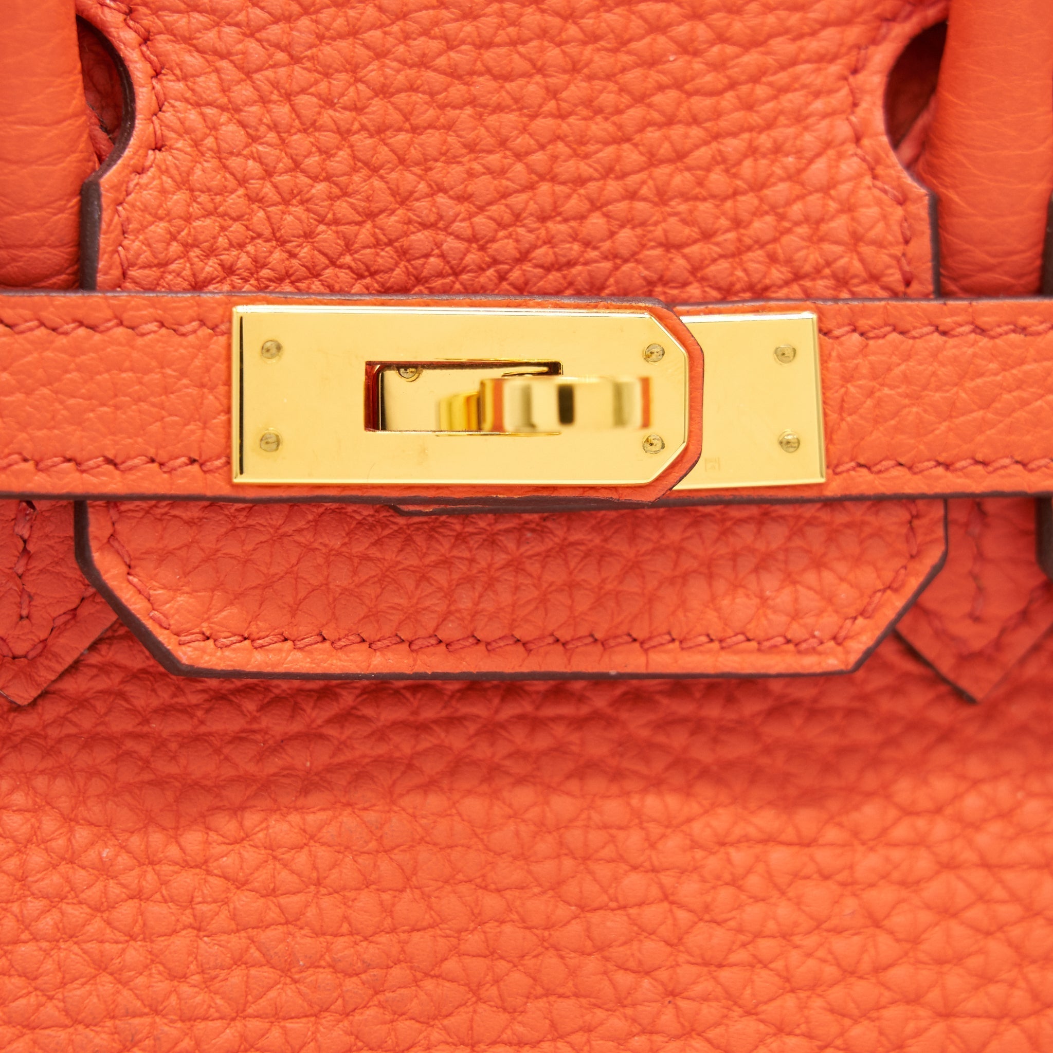 HERMES BIRKIN TOGO 25 ORANG POPPY
