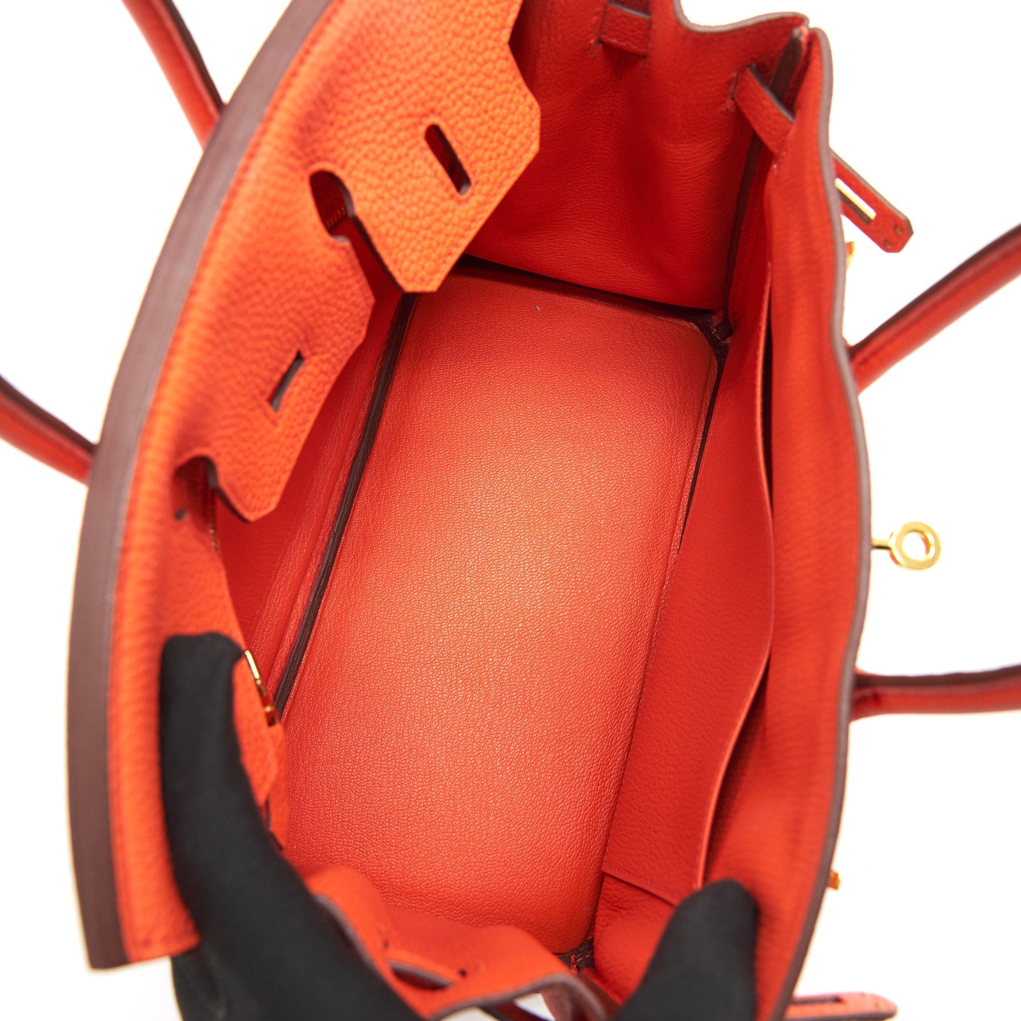 HERMES BIRKIN TOGO 25 ORANG POPPY