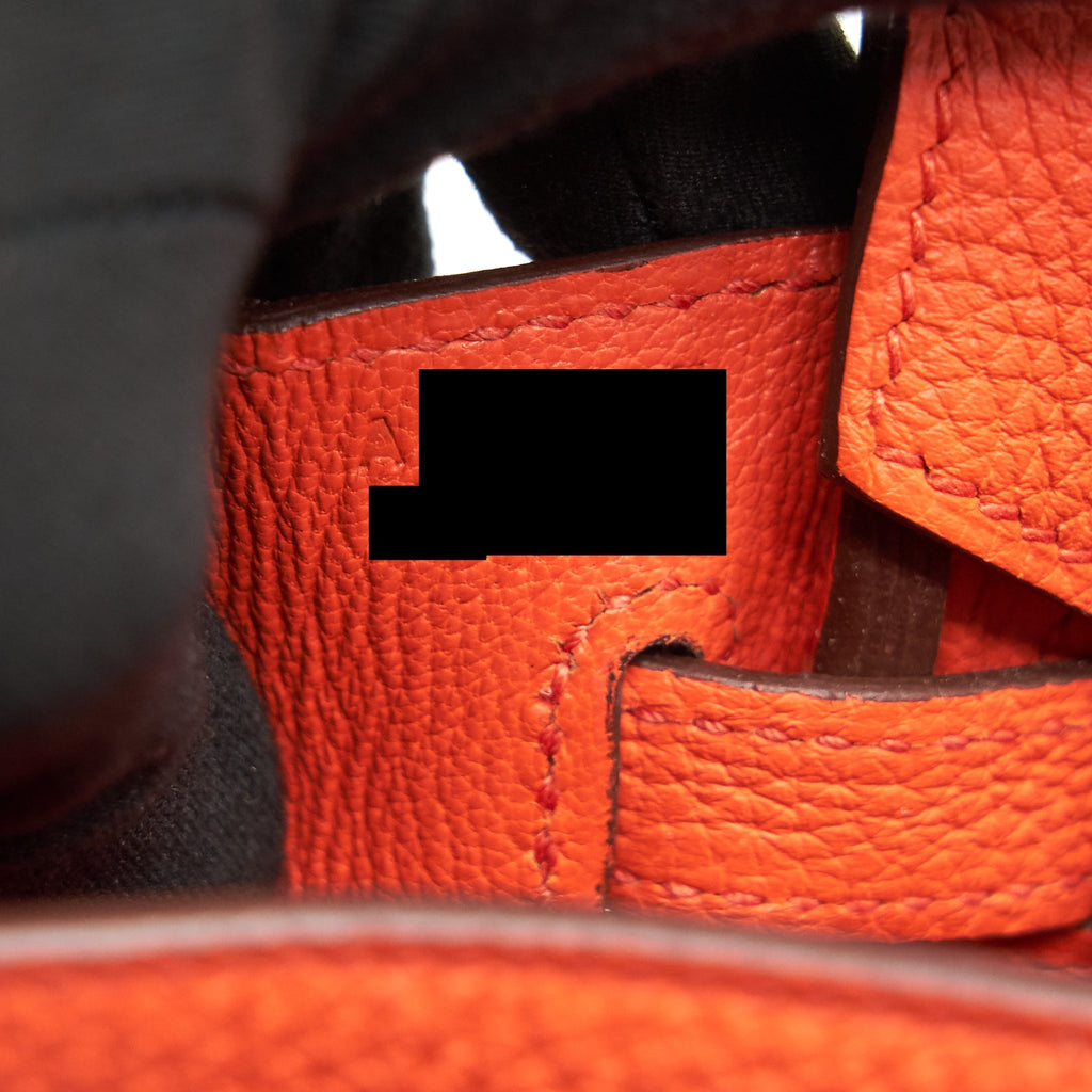 HERMES BIRKIN TOGO 25 ORANG POPPY