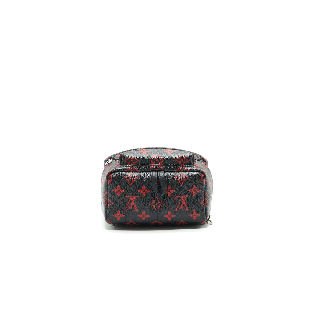 PALM SPRINGS MINI BACKPACK IN BLACK AND RED