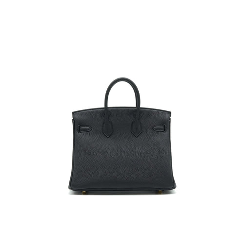 HERMES BIRKIN25 BLACK GHW