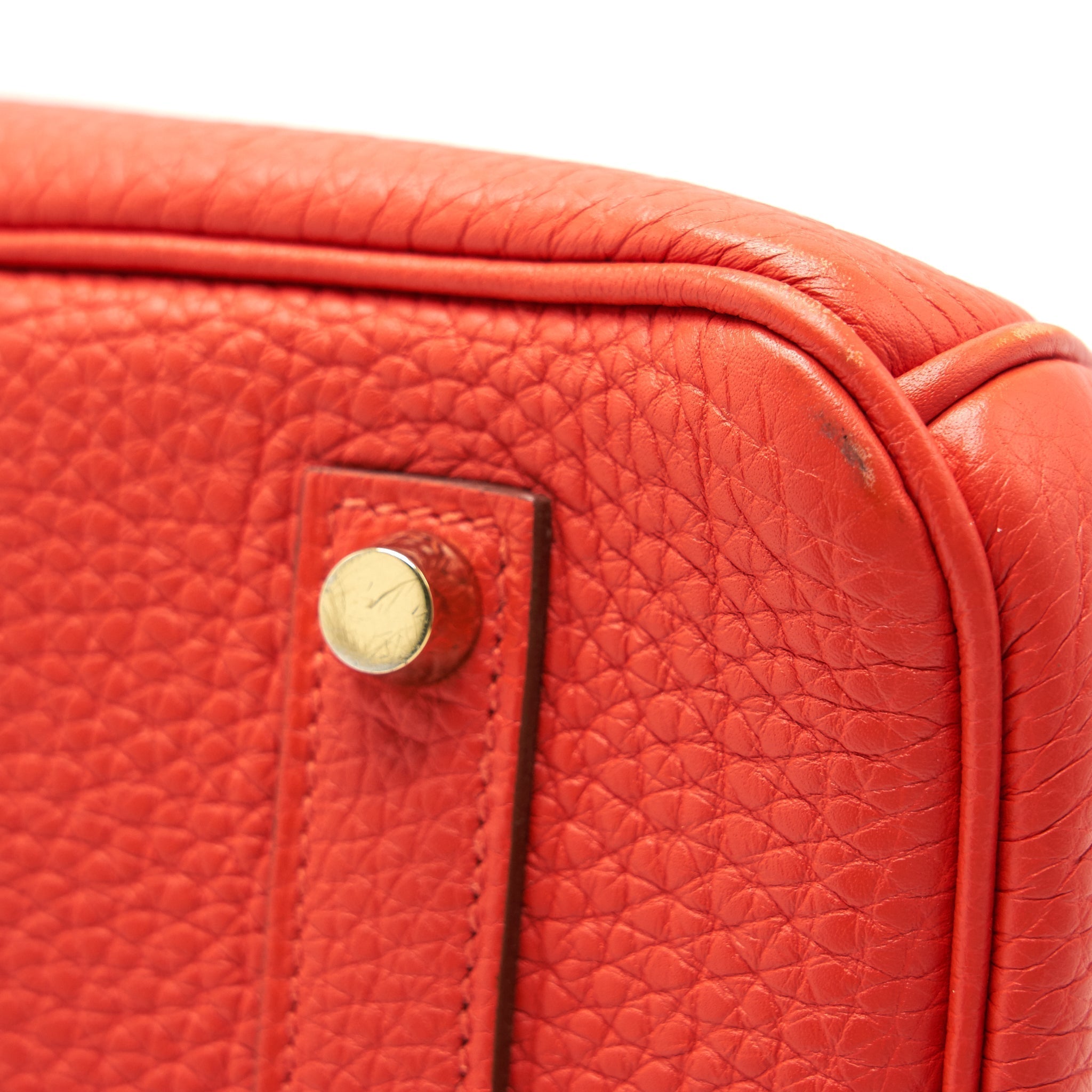 HERMES BIRKIN 35 9T CAPUCINE GHW TOGO LEATHER