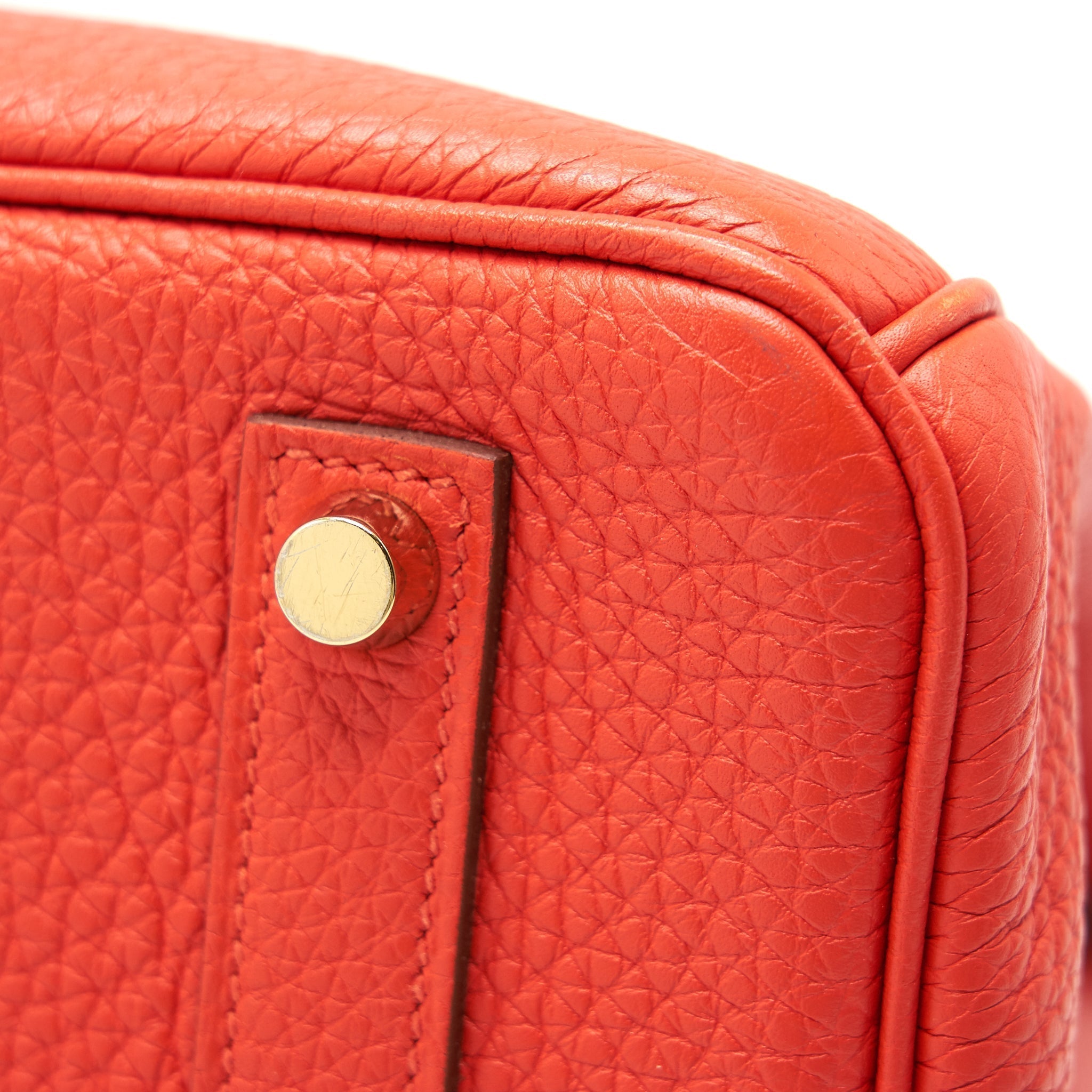 HERMES BIRKIN 35 9T CAPUCINE GHW TOGO LEATHER