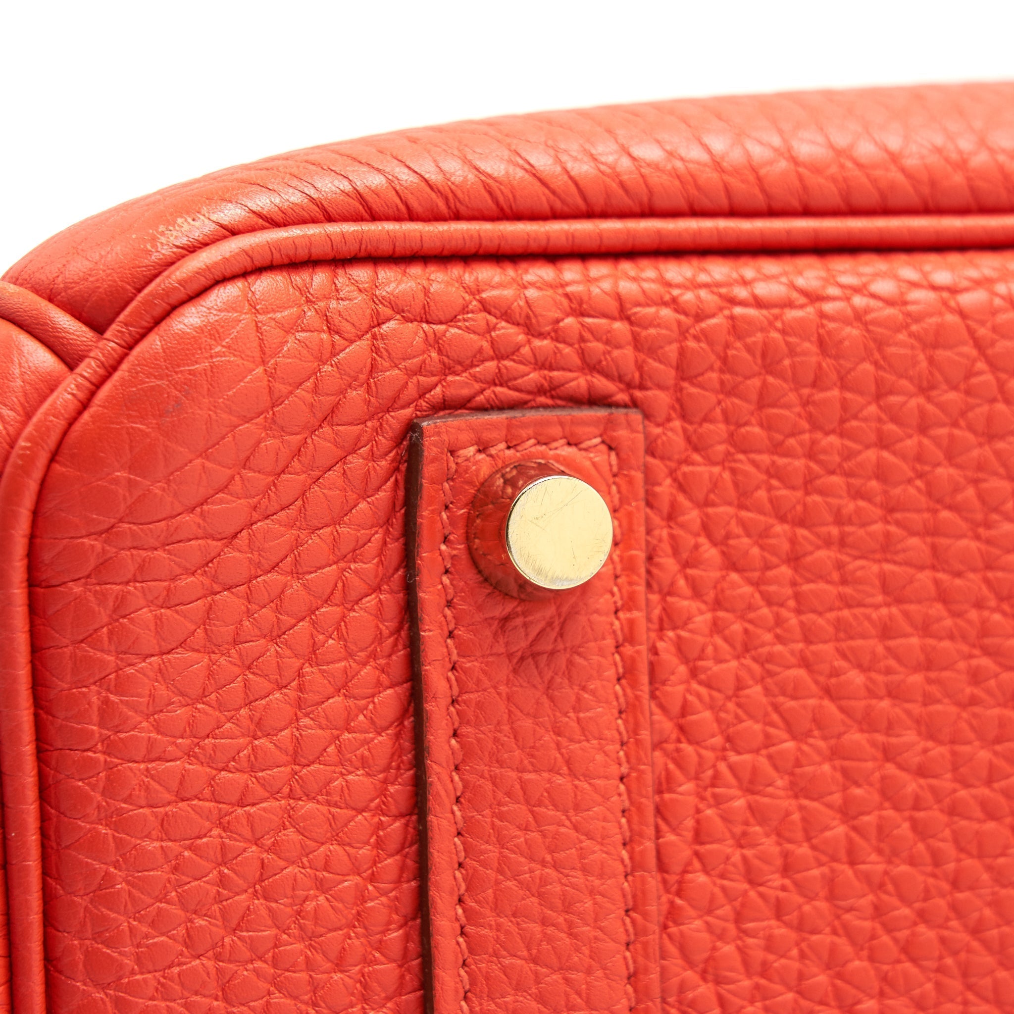 HERMES BIRKIN 35 9T CAPUCINE GHW TOGO LEATHER