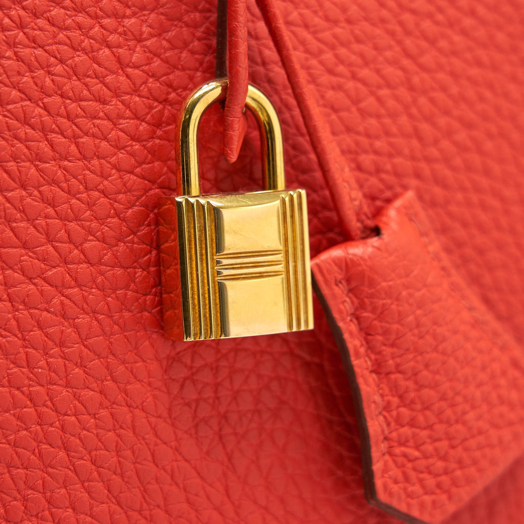 HERMES BIRKIN 35 9T CAPUCINE GHW TOGO LEATHER