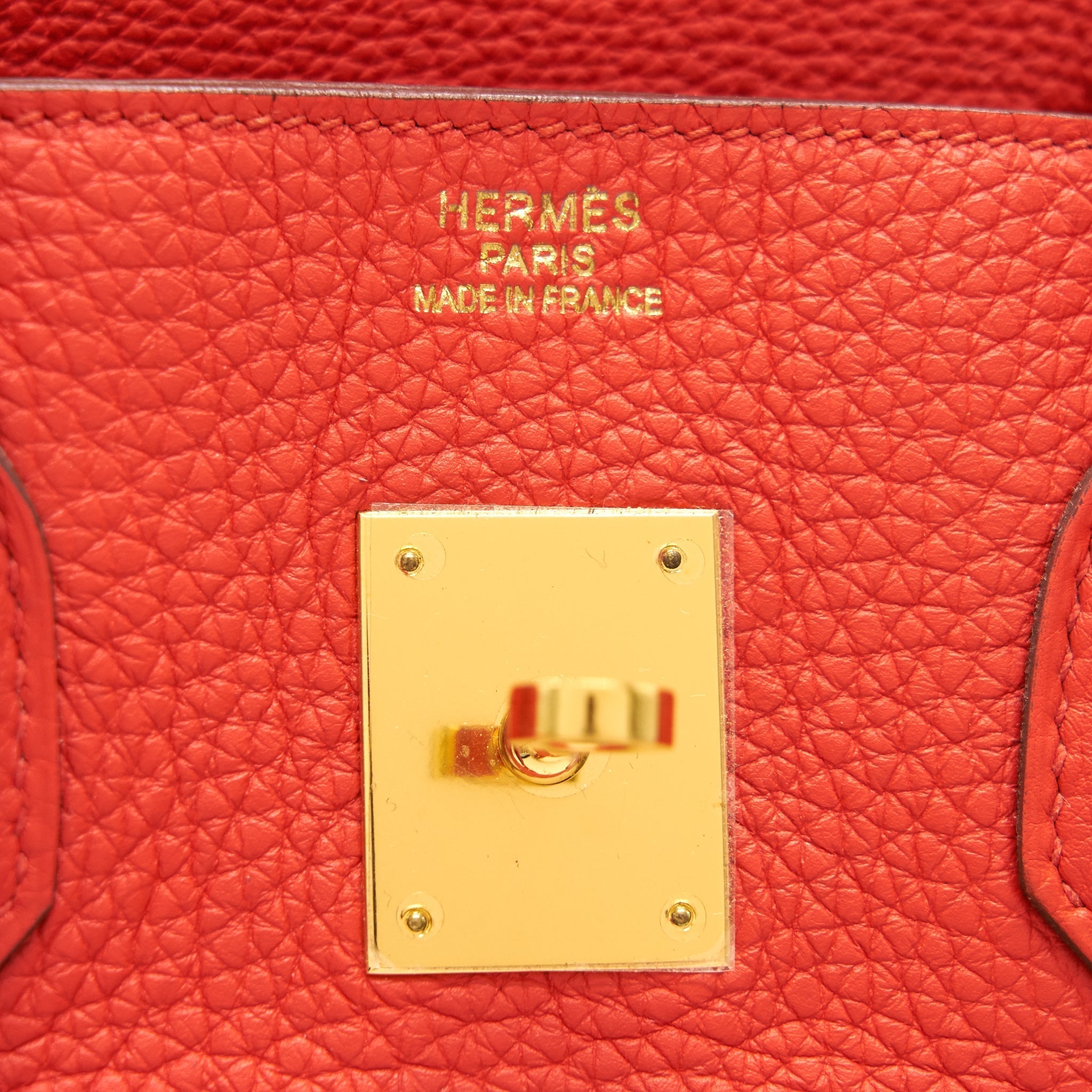 HERMES BIRKIN 35 9T CAPUCINE GHW TOGO LEATHER