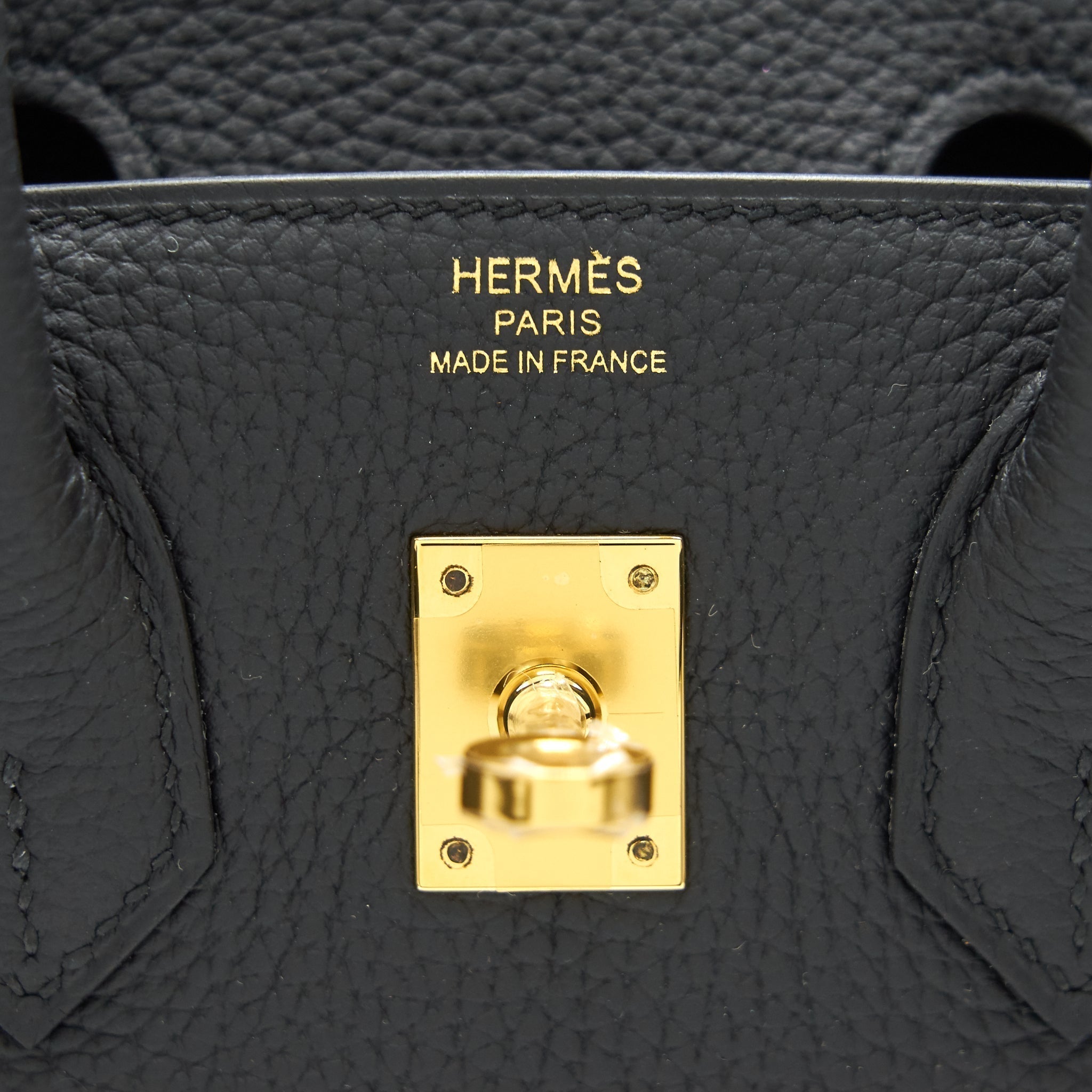 HERMES BIRKIN25 BLACK GHW