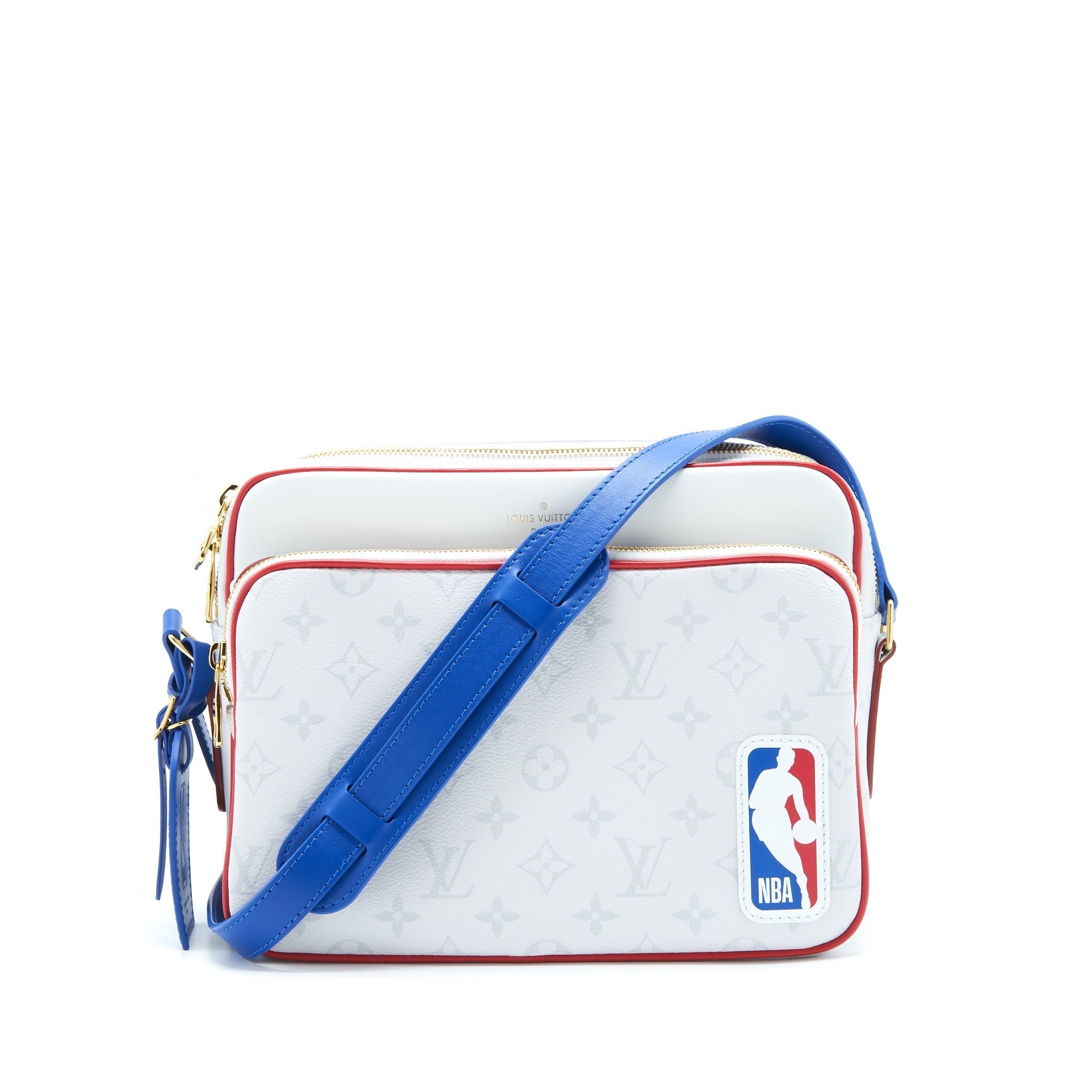 2020 LV X NBA WHITE MONOGRAM NIL MESSENGER BAG