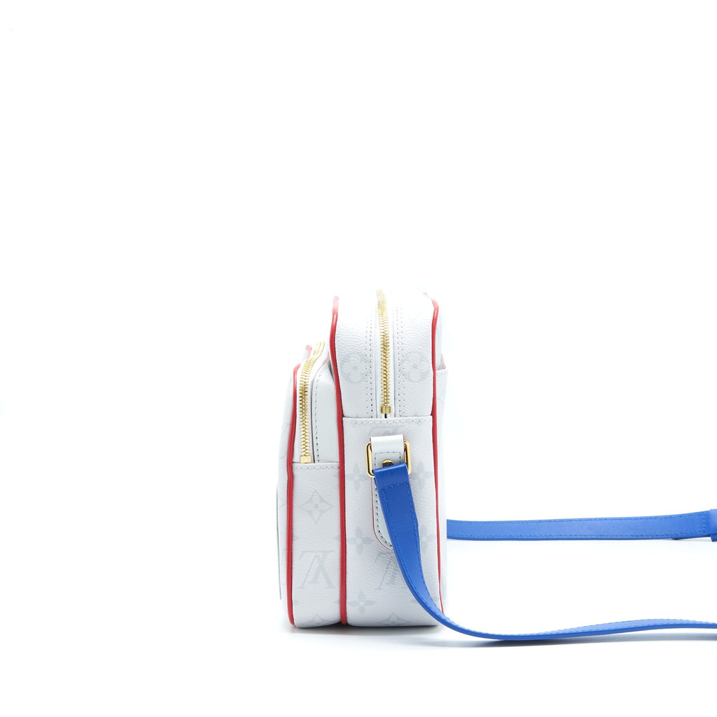 2020 LV X NBA WHITE MONOGRAM NIL MESSENGER BAG