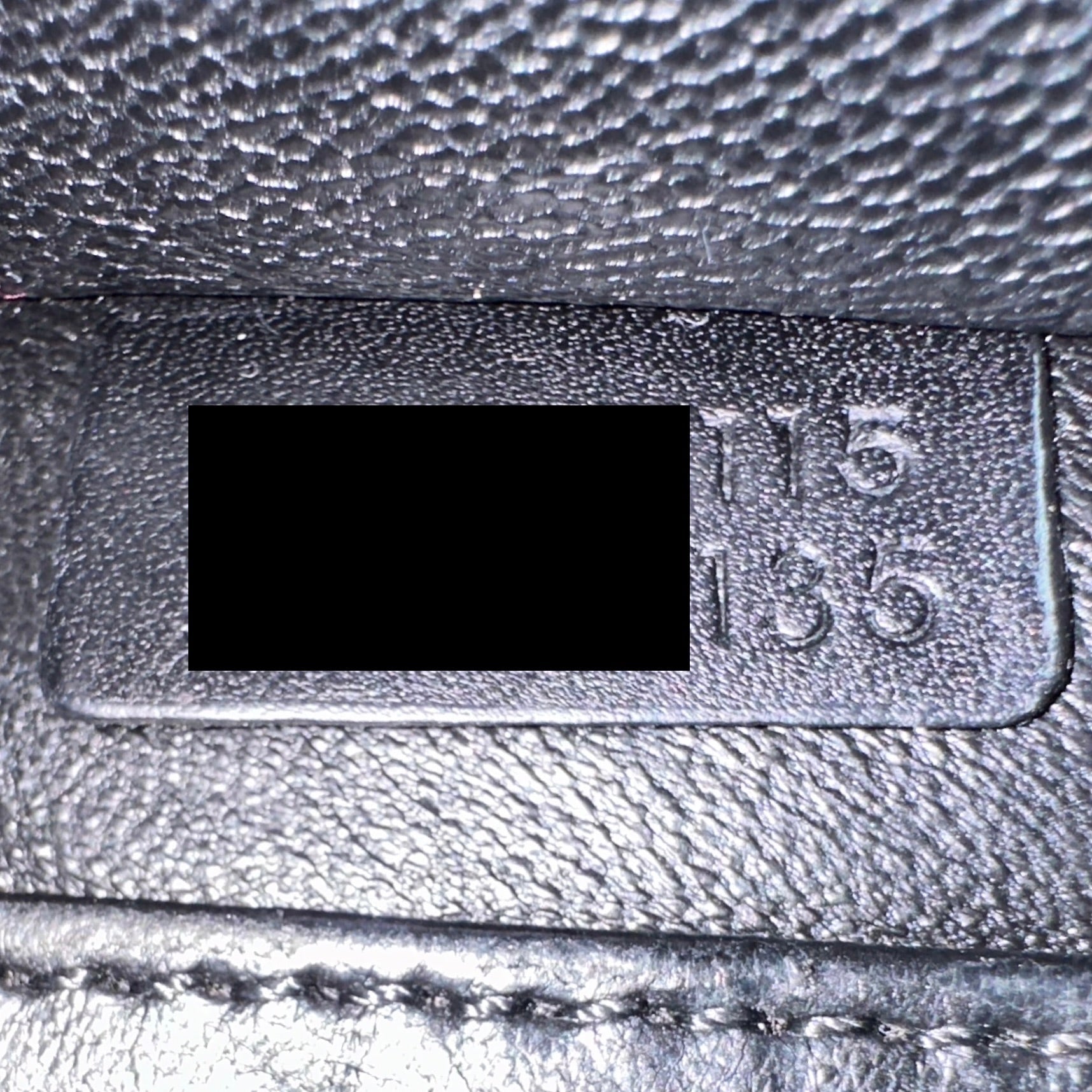 NANO LUGGAGE BAG CALFSKIN BLACK / WHITE GHW