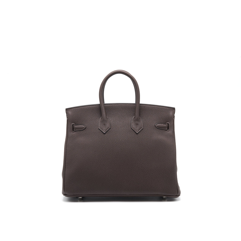 HERMES BIRKIN 25 EBENE/GOLD TOGO SHW