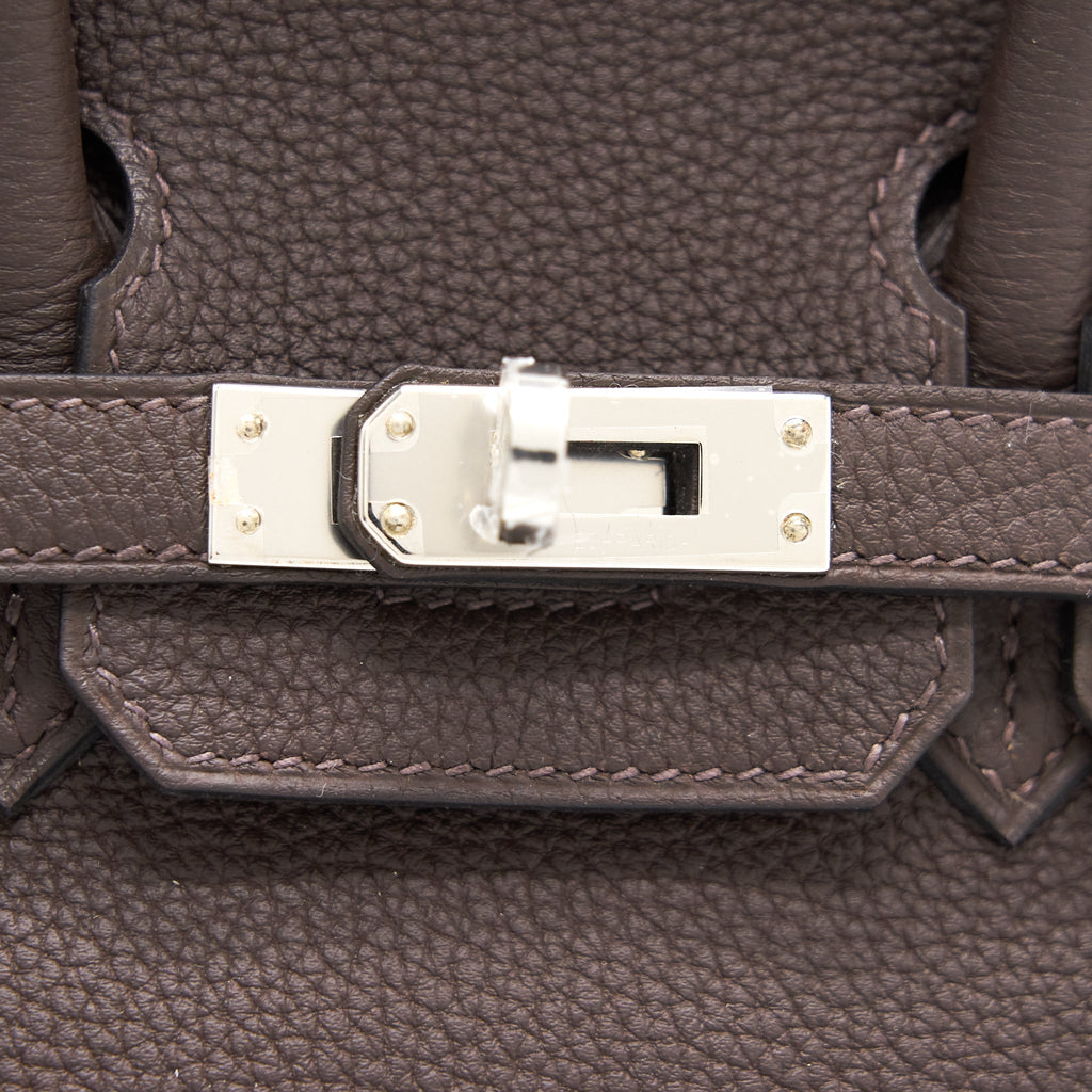 HERMES BIRKIN 25 EBENE/GOLD TOGO SHW