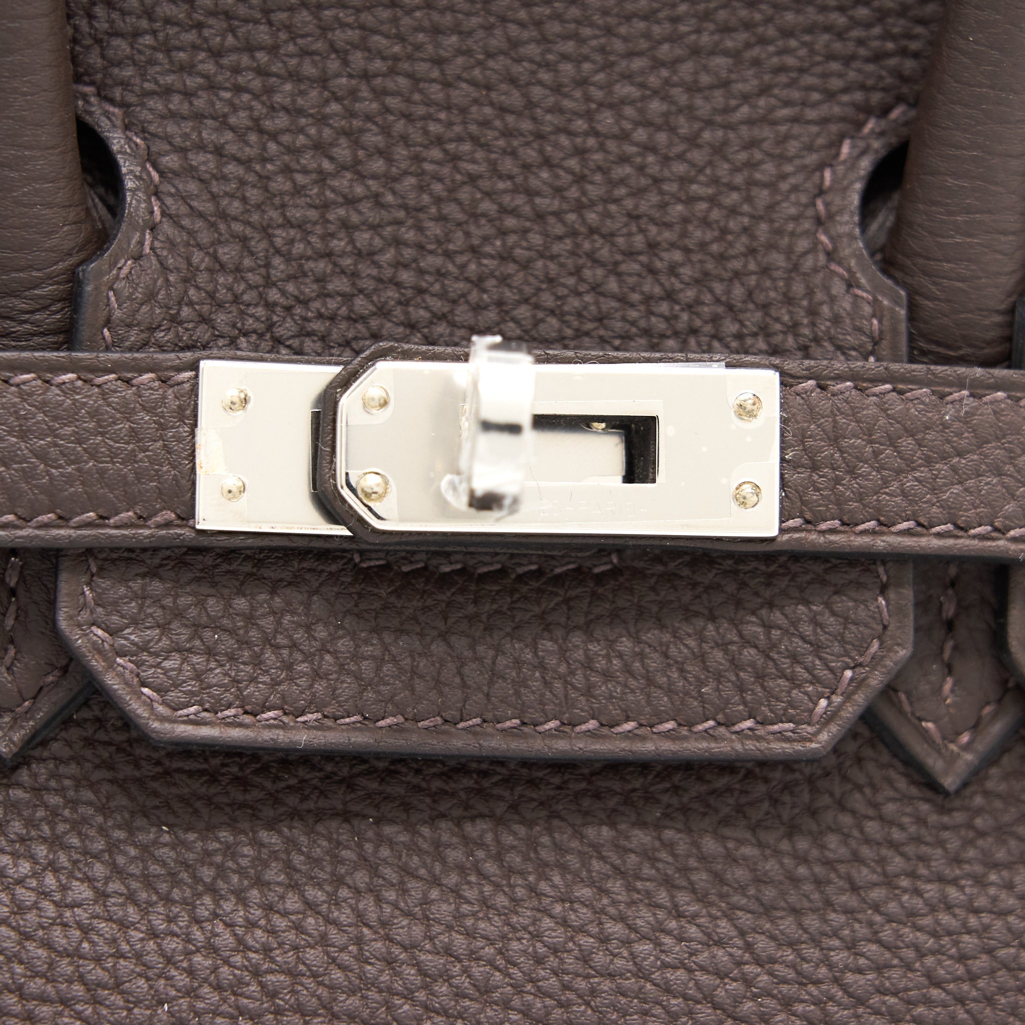 HERMES BIRKIN 25 EBENE/GOLD TOGO SHW
