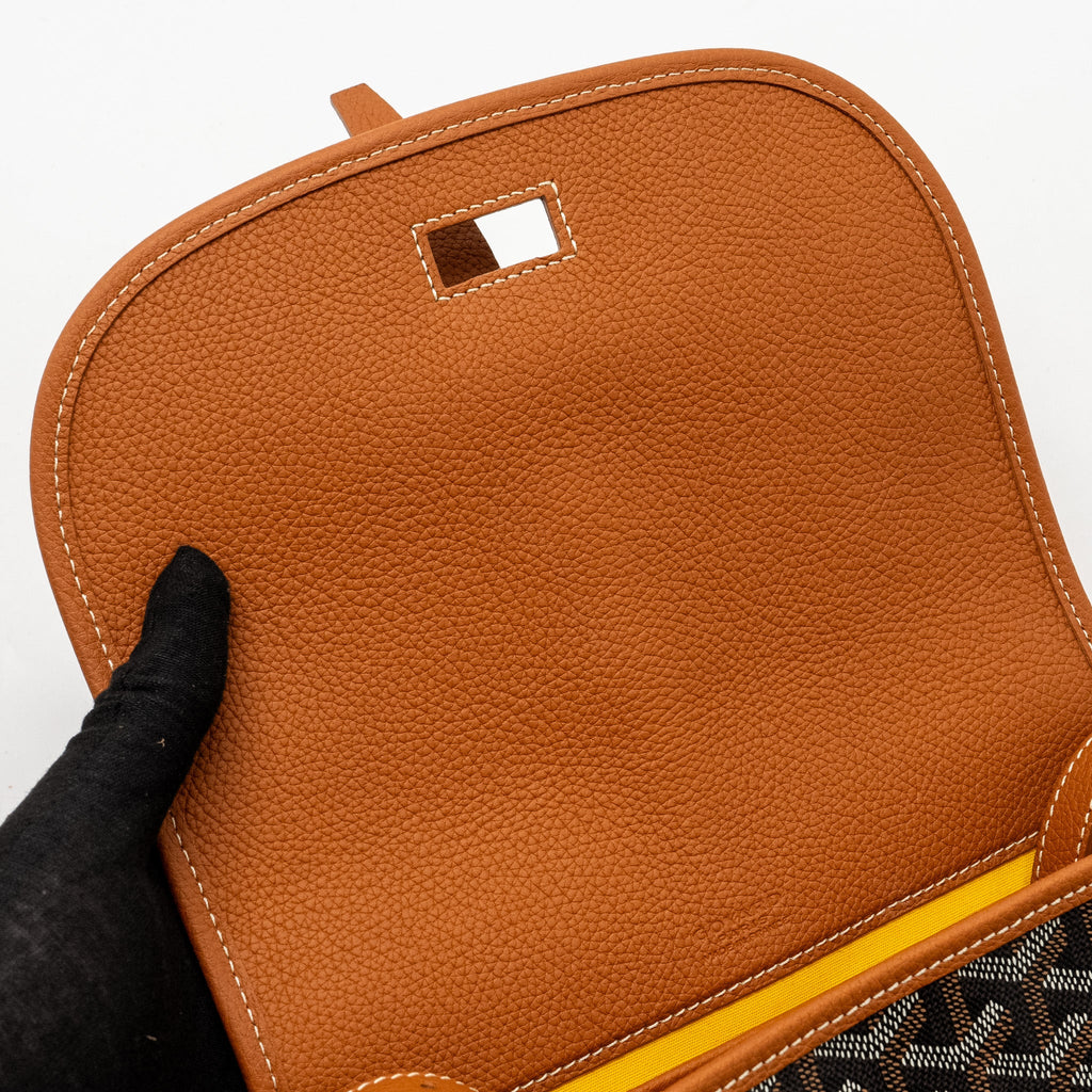 BELVEDERE PM MESSENGER BAG GOYARDLINE CANVAS BROWN SHW