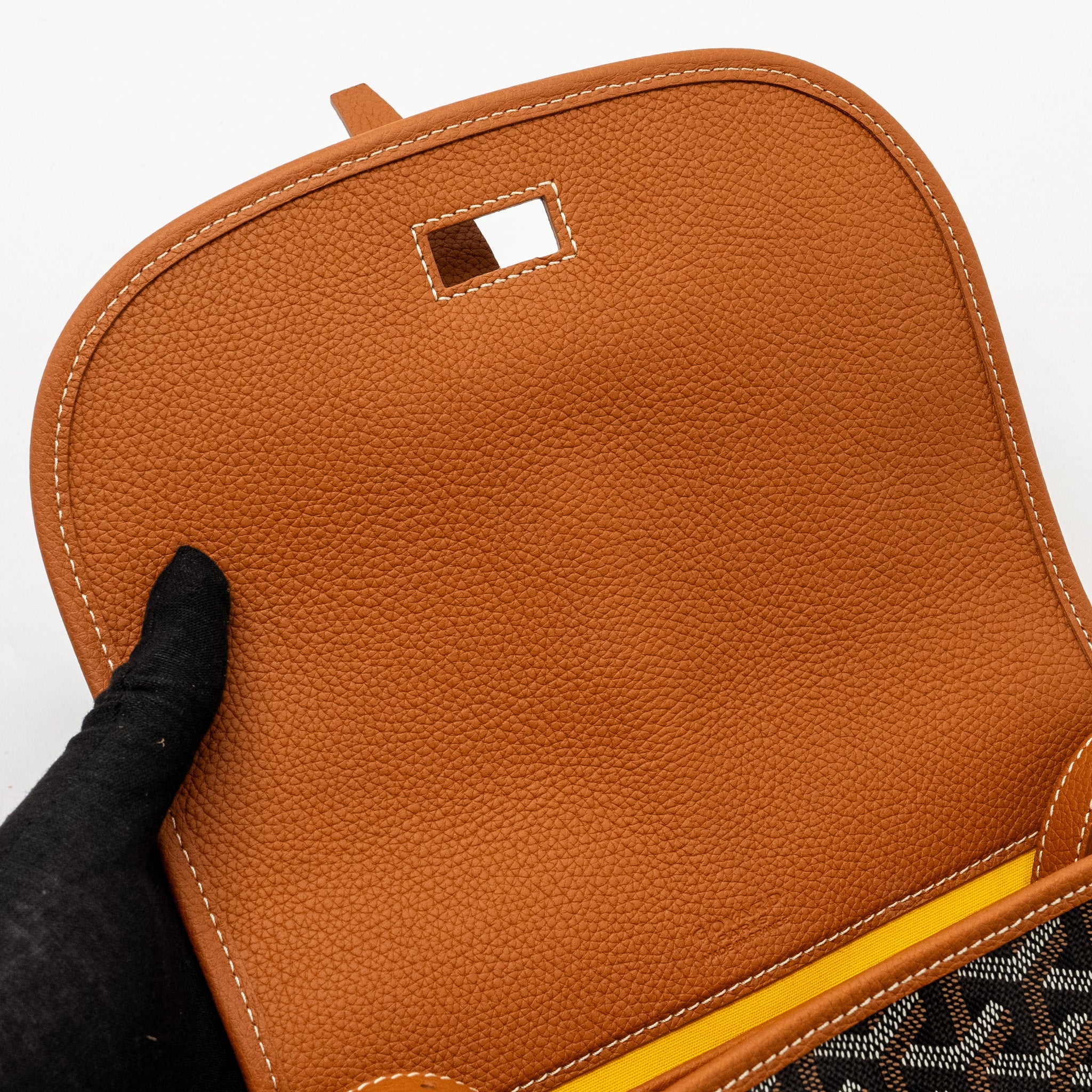 BELVEDERE PM MESSENGER BAG GOYARDLINE CANVAS BROWN SHW