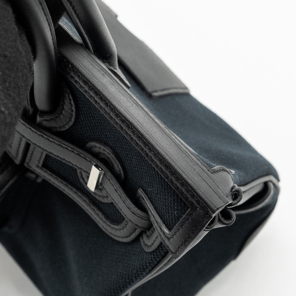 HERMES BIRKIN 25 CARGO TOILE GEOLAND/SWIFT BLACK SHW