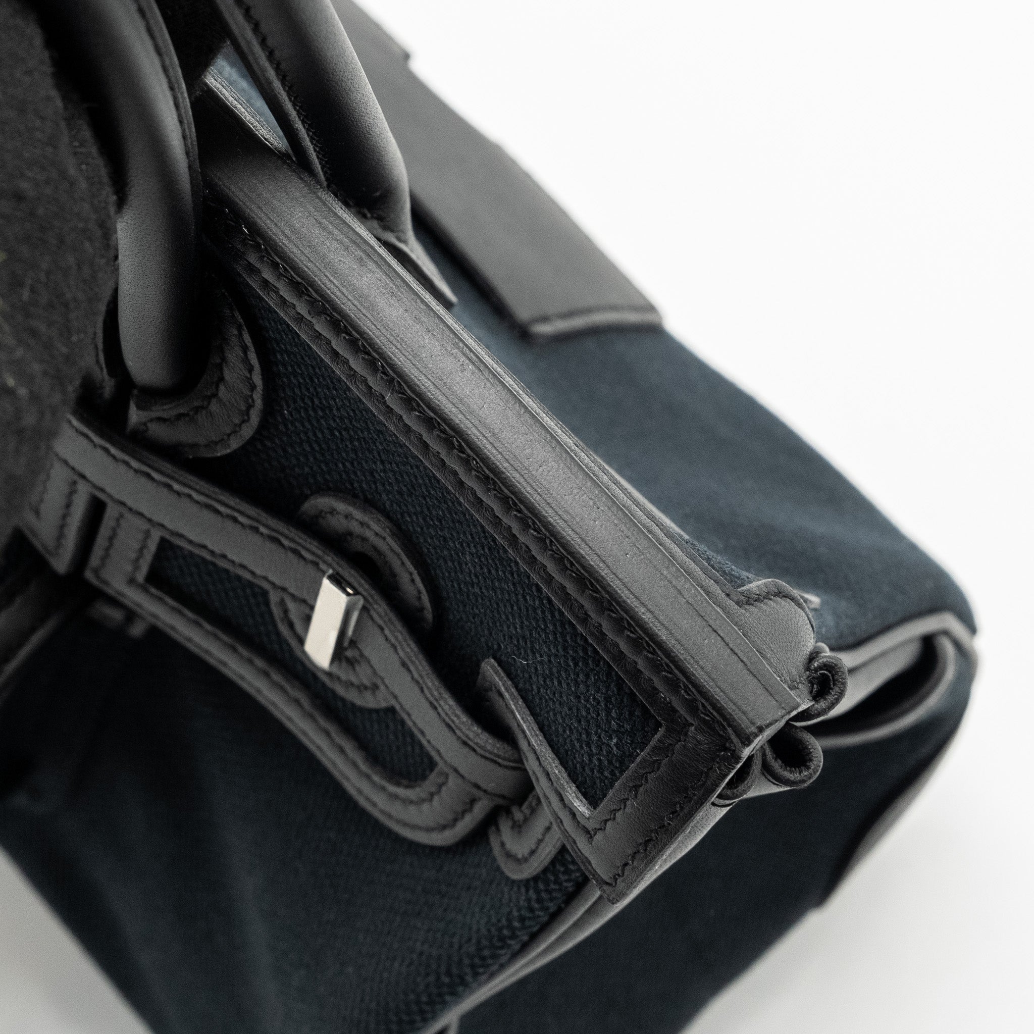 HERMES BIRKIN 25 CARGO TOILE GEOLAND/SWIFT BLACK SHW