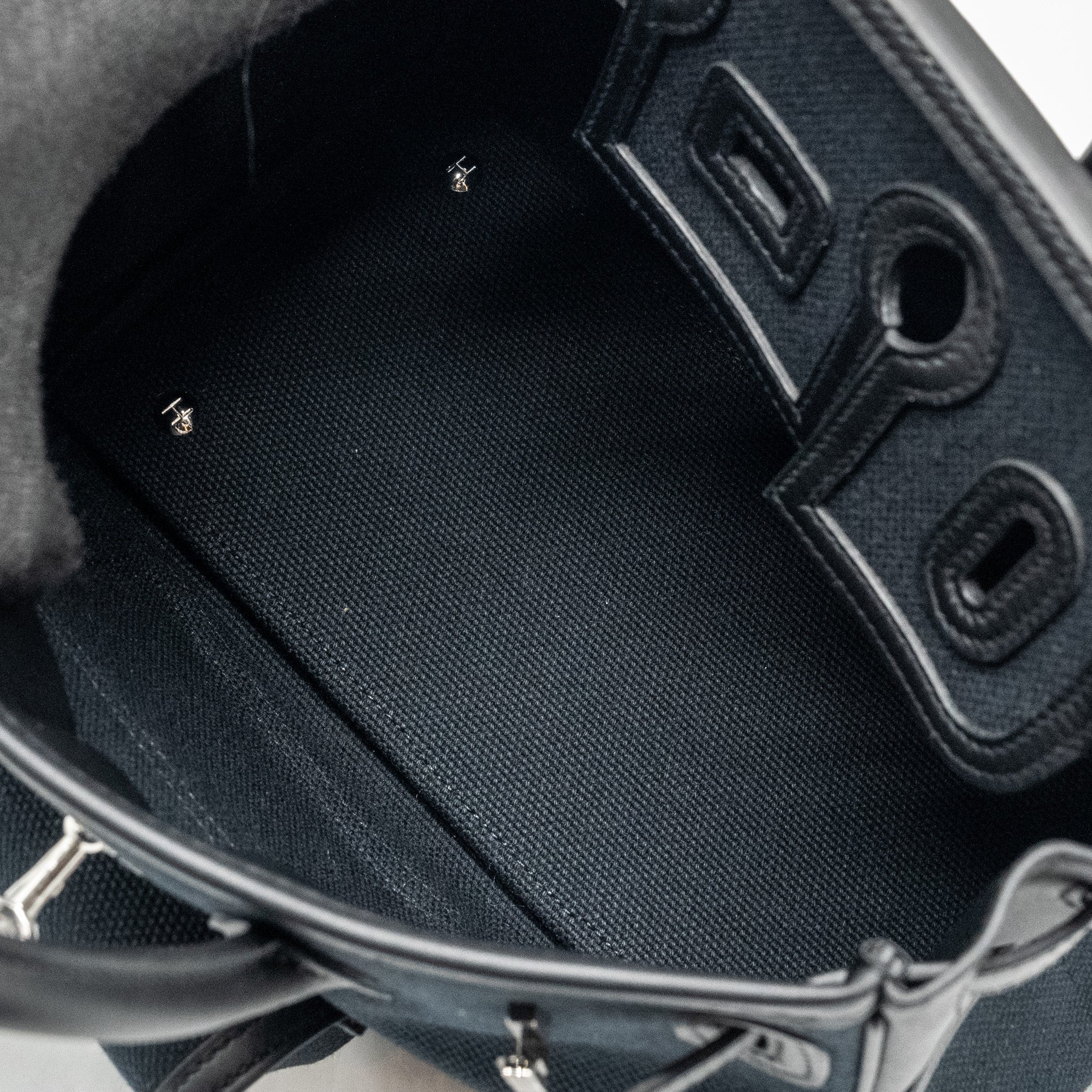 HERMES BIRKIN 25 CARGO TOILE GEOLAND/SWIFT BLACK SHW
