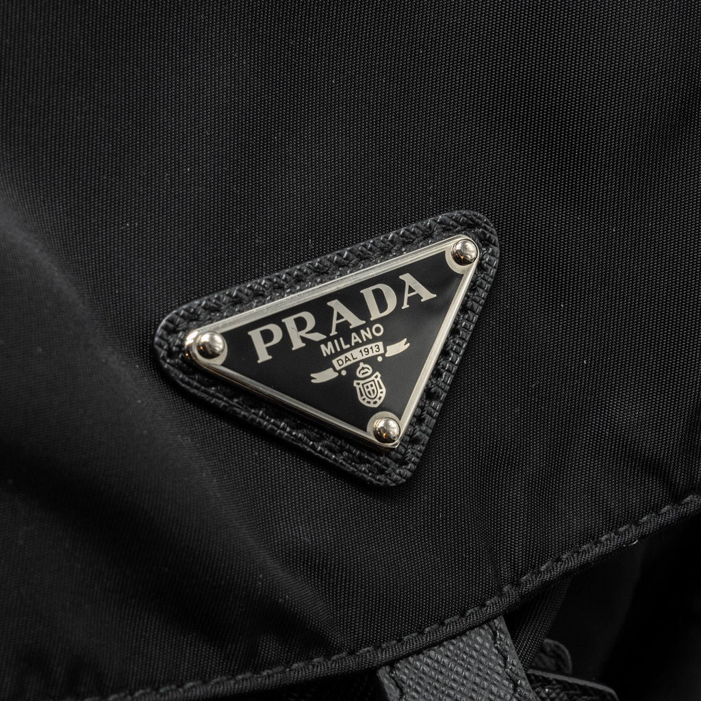 SMALL RE-NYLON BACKPACK BLACK SHW