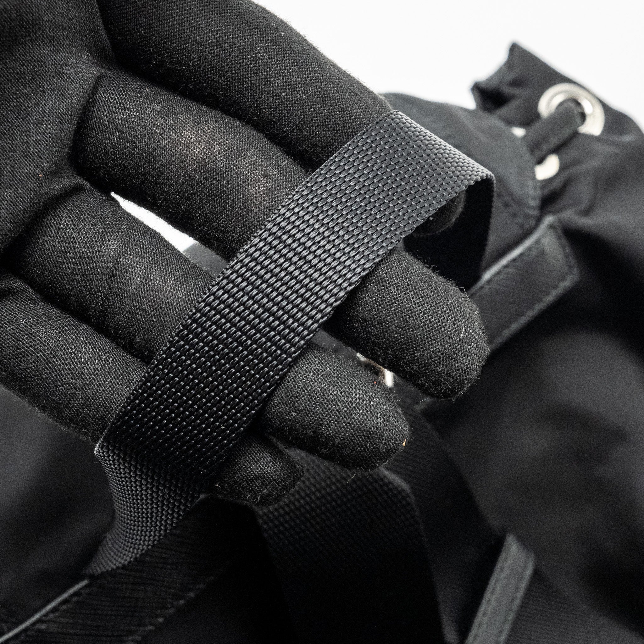 SMALL RE-NYLON BACKPACK BLACK SHW