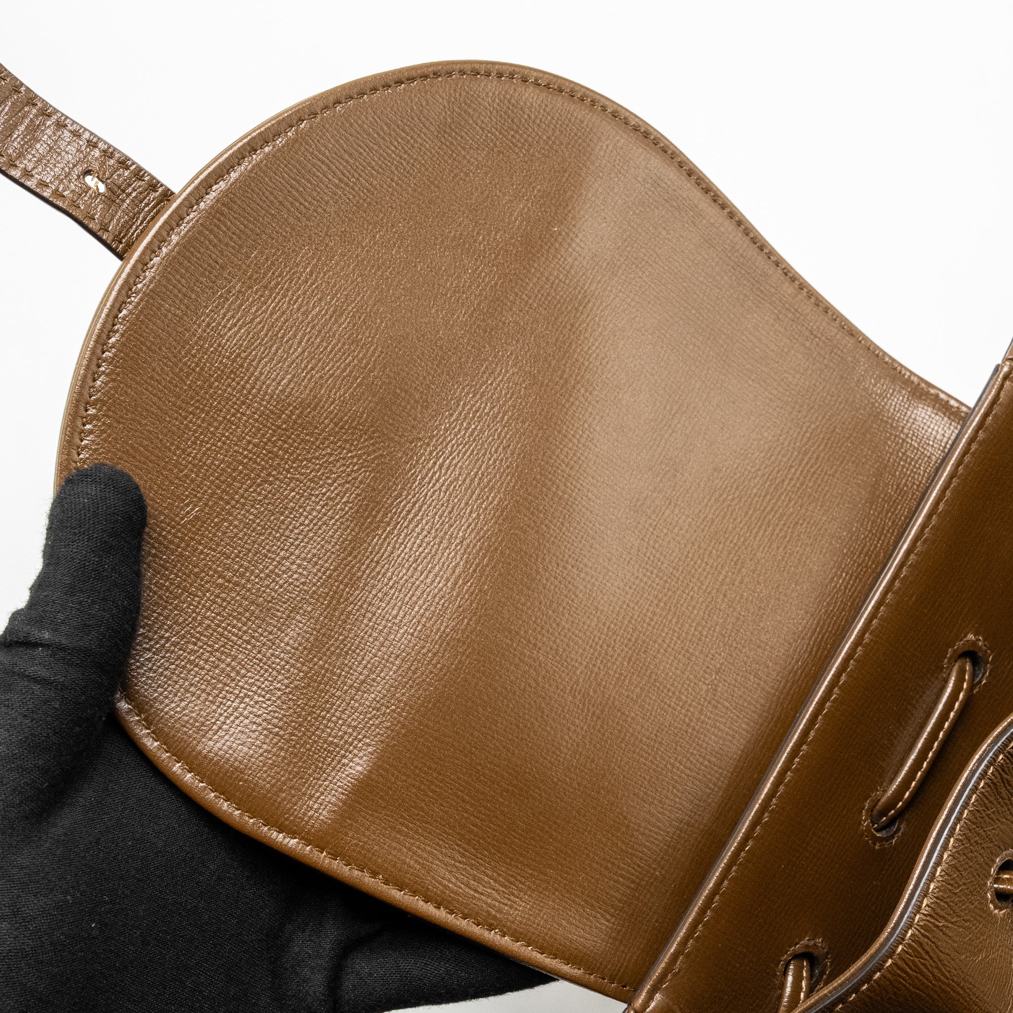 1955 HORSEBIT BACKPACK GG SUPREME CANVAS / CALFSKIN BROWN GHW