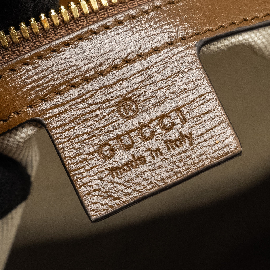 1955 HORSEBIT BACKPACK GG SUPREME CANVAS / CALFSKIN BROWN GHW