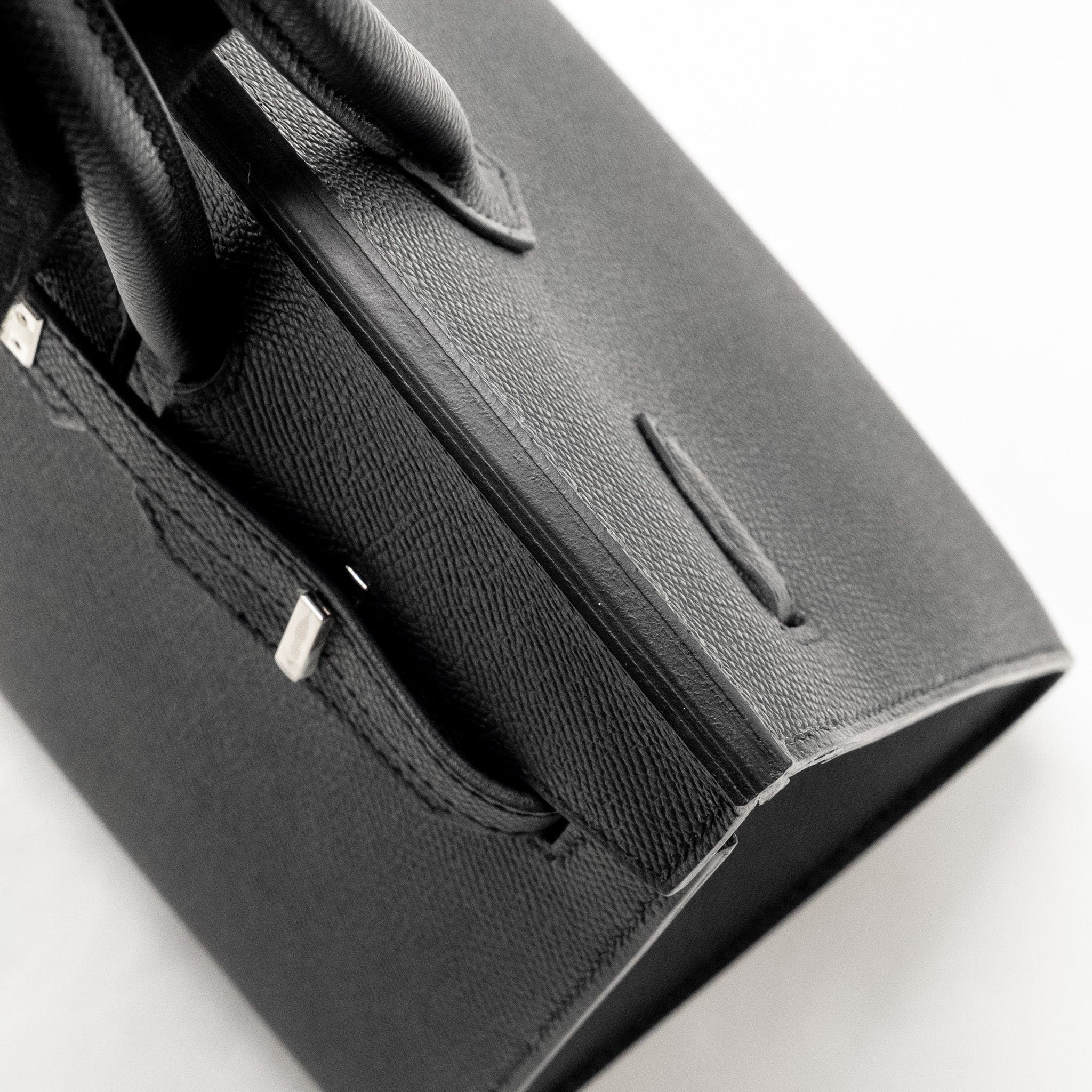 HERMES BIRKIN 25 EPSOM BLACK SHW