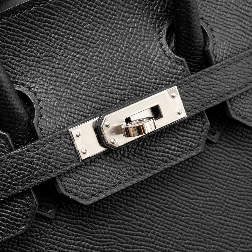 HERMES BIRKIN 25 EPSOM BLACK SHW
