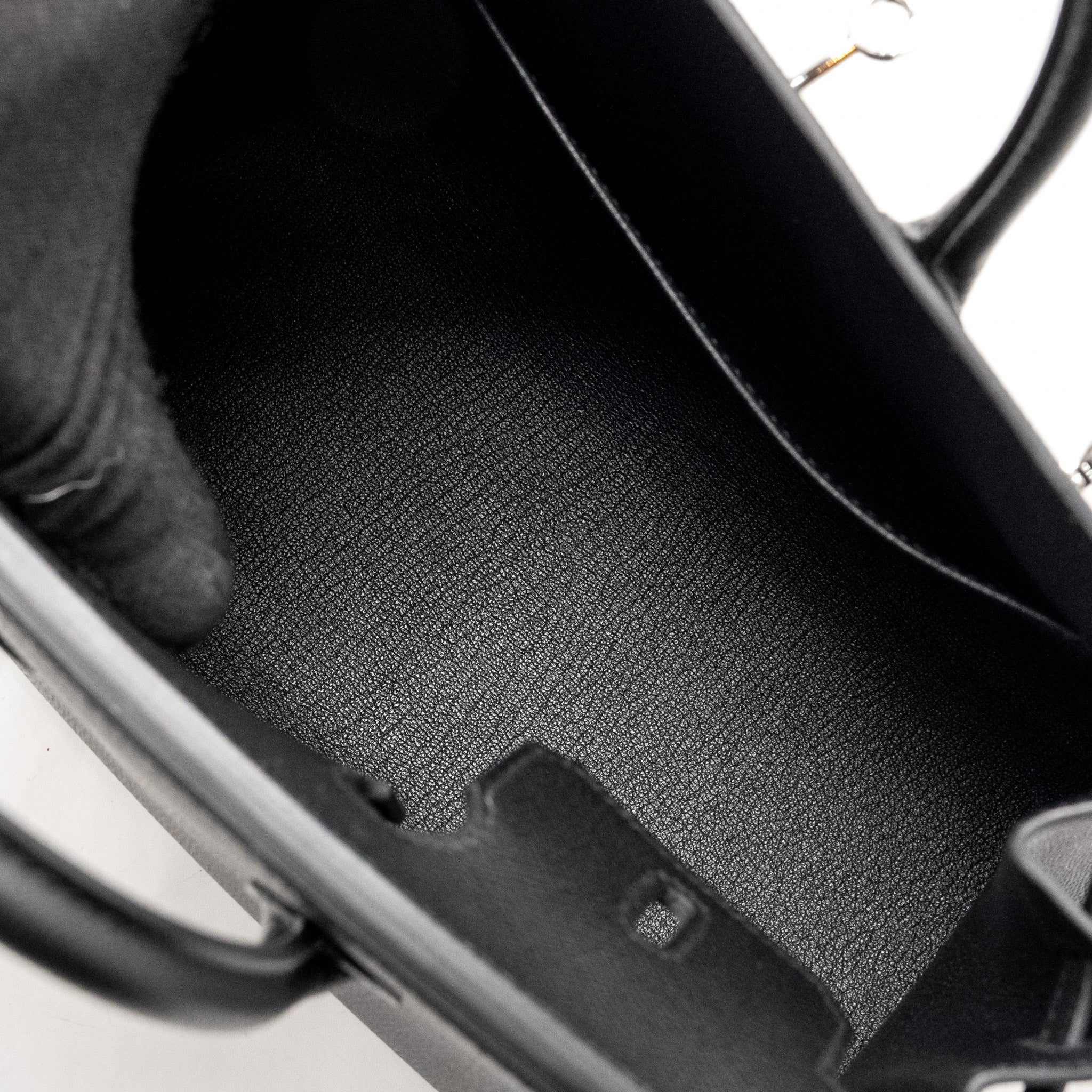 HERMES BIRKIN 25 EPSOM BLACK SHW