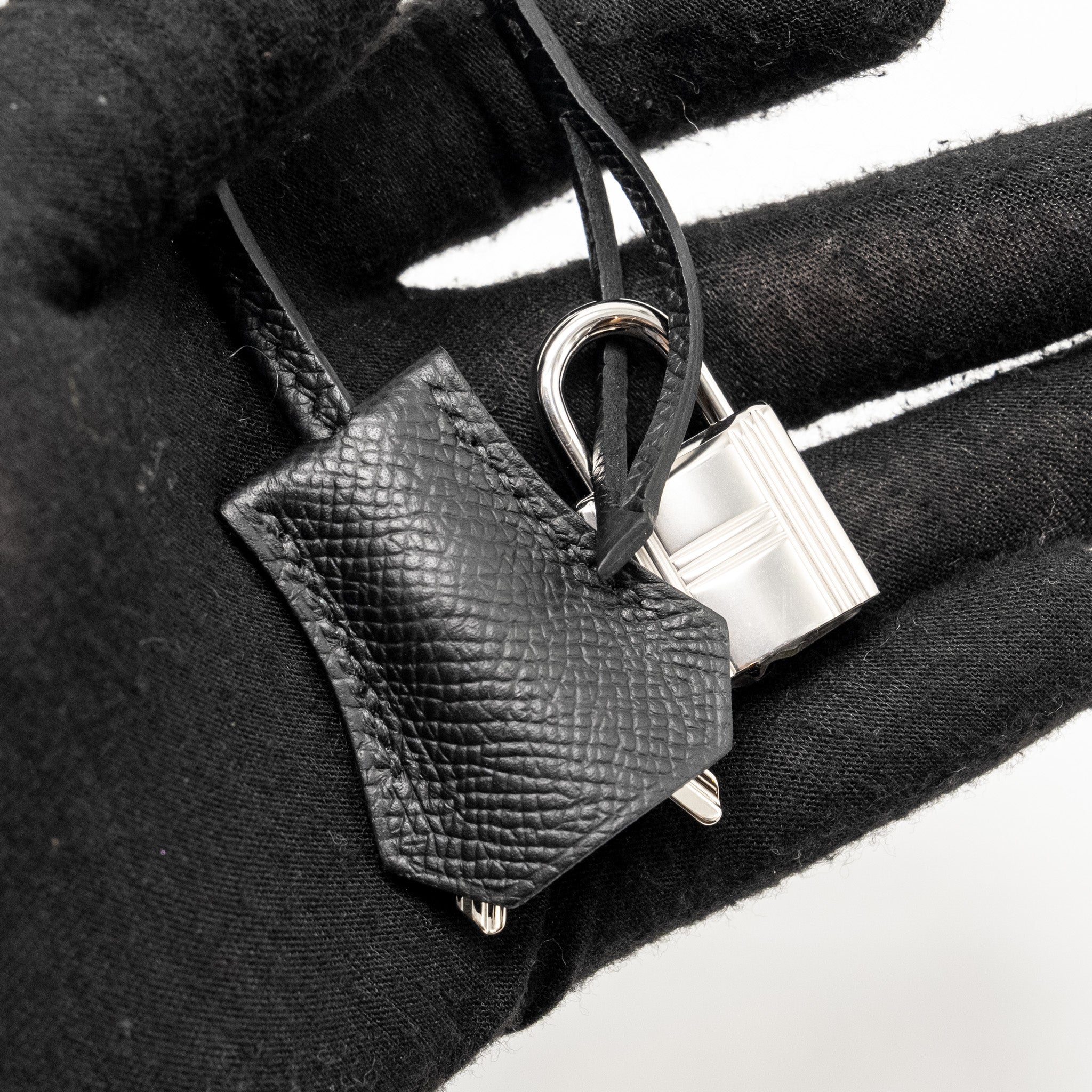 HERMES BIRKIN 25 EPSOM BLACK SHW