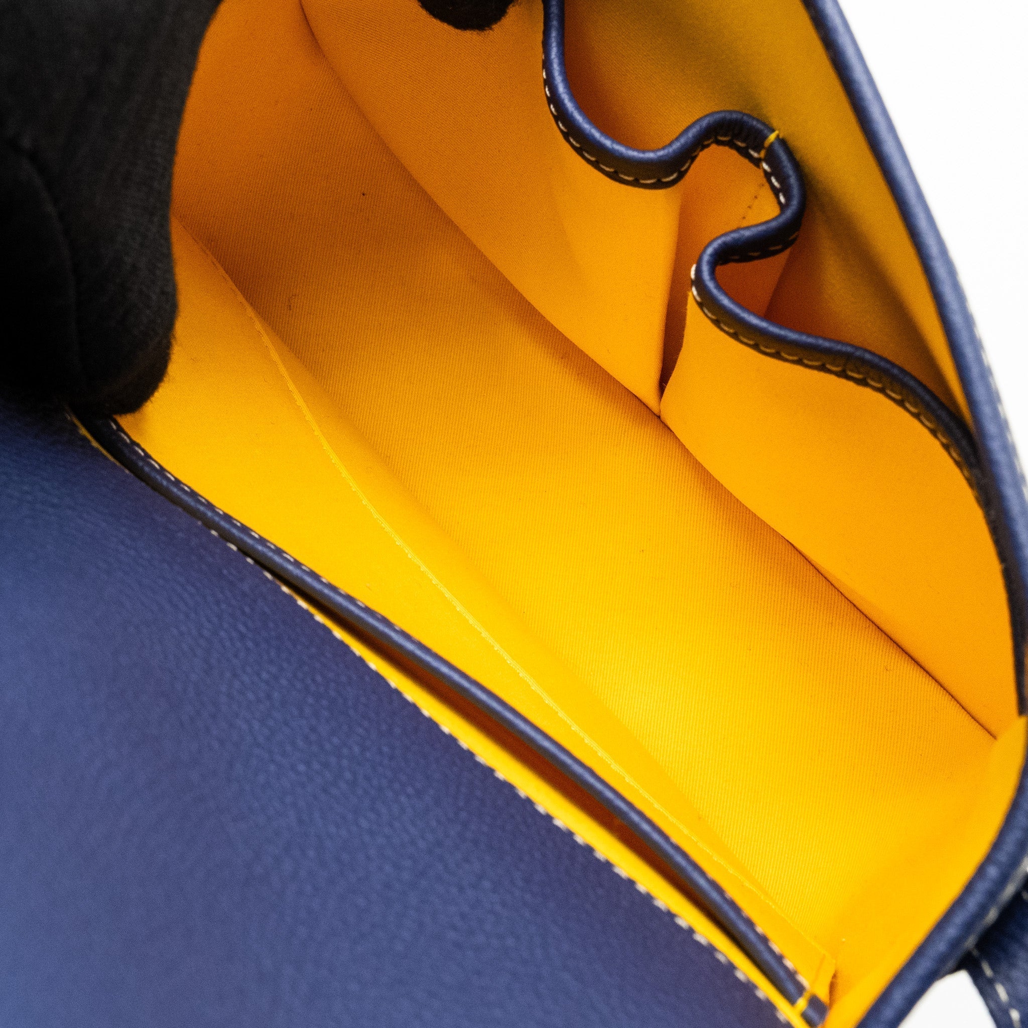 BELVEDERE PM MESSENGER BAG GOYARDINE CANVAS/CALFSKIN NAVY SHW