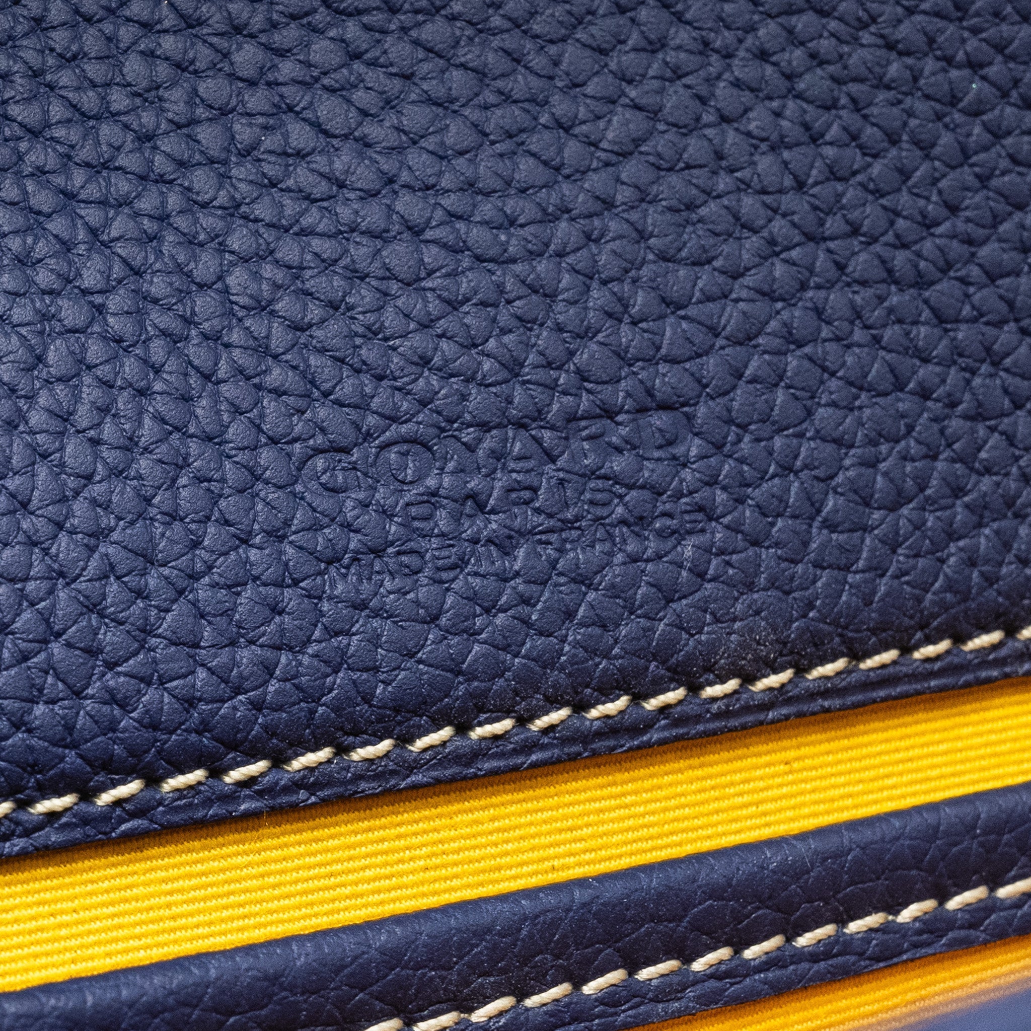 BELVEDERE PM MESSENGER BAG GOYARDINE CANVAS/CALFSKIN NAVY SHW