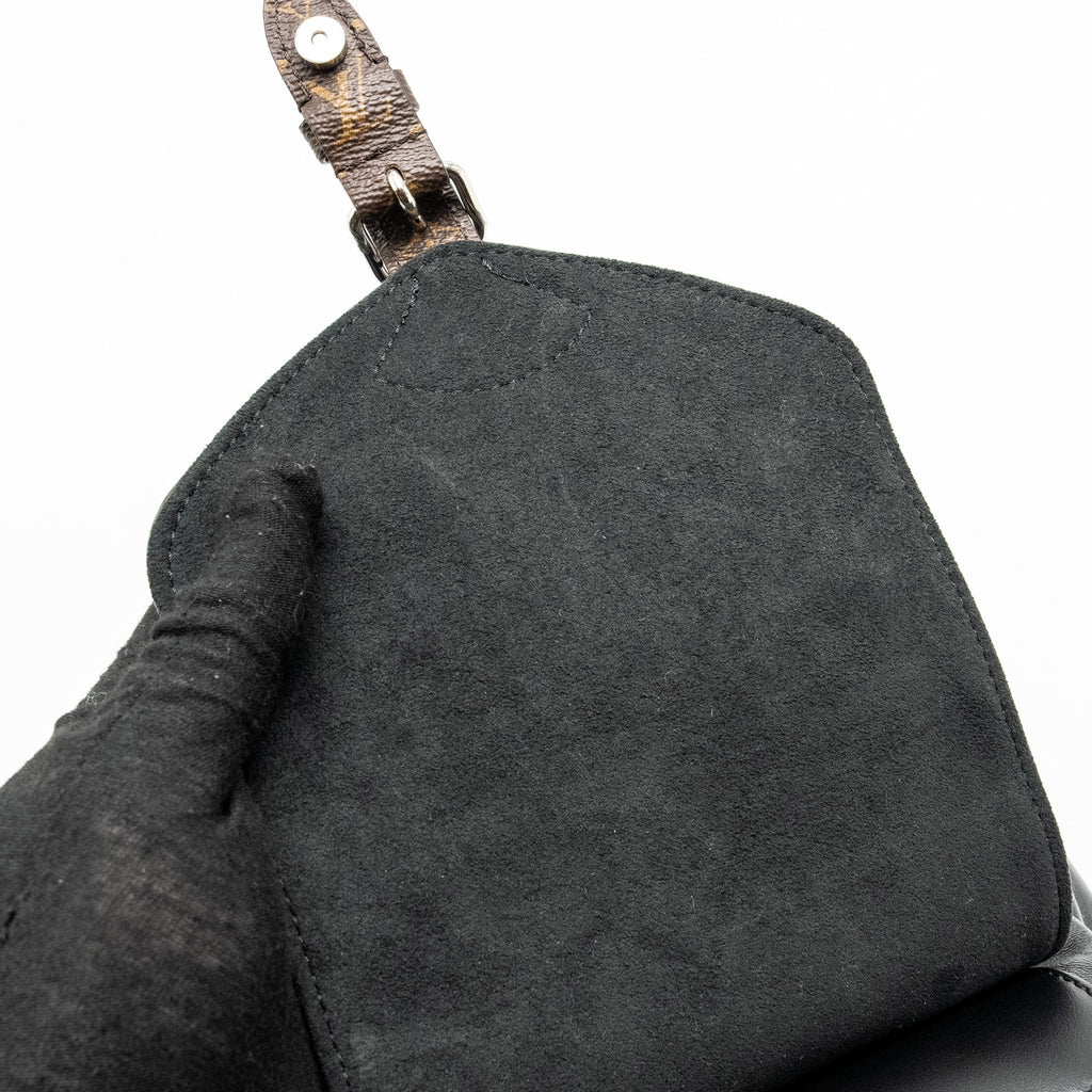 MONTSOURIS BACKPACK PM LAMBSKIN BLACK SHW