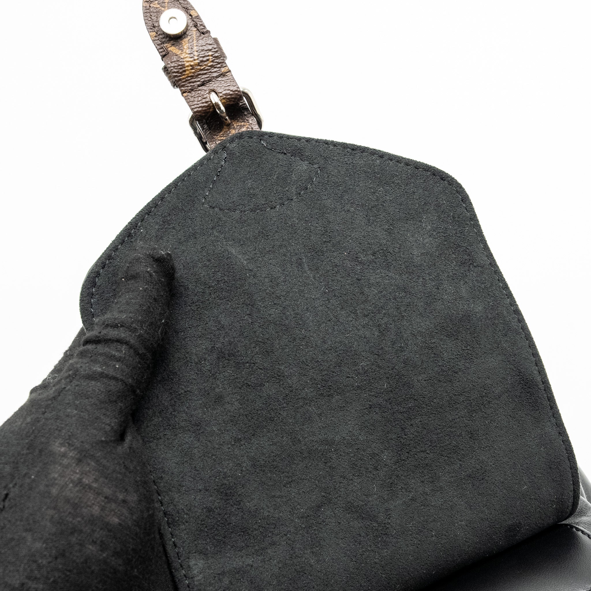 MONTSOURIS BACKPACK PM LAMBSKIN BLACK SHW