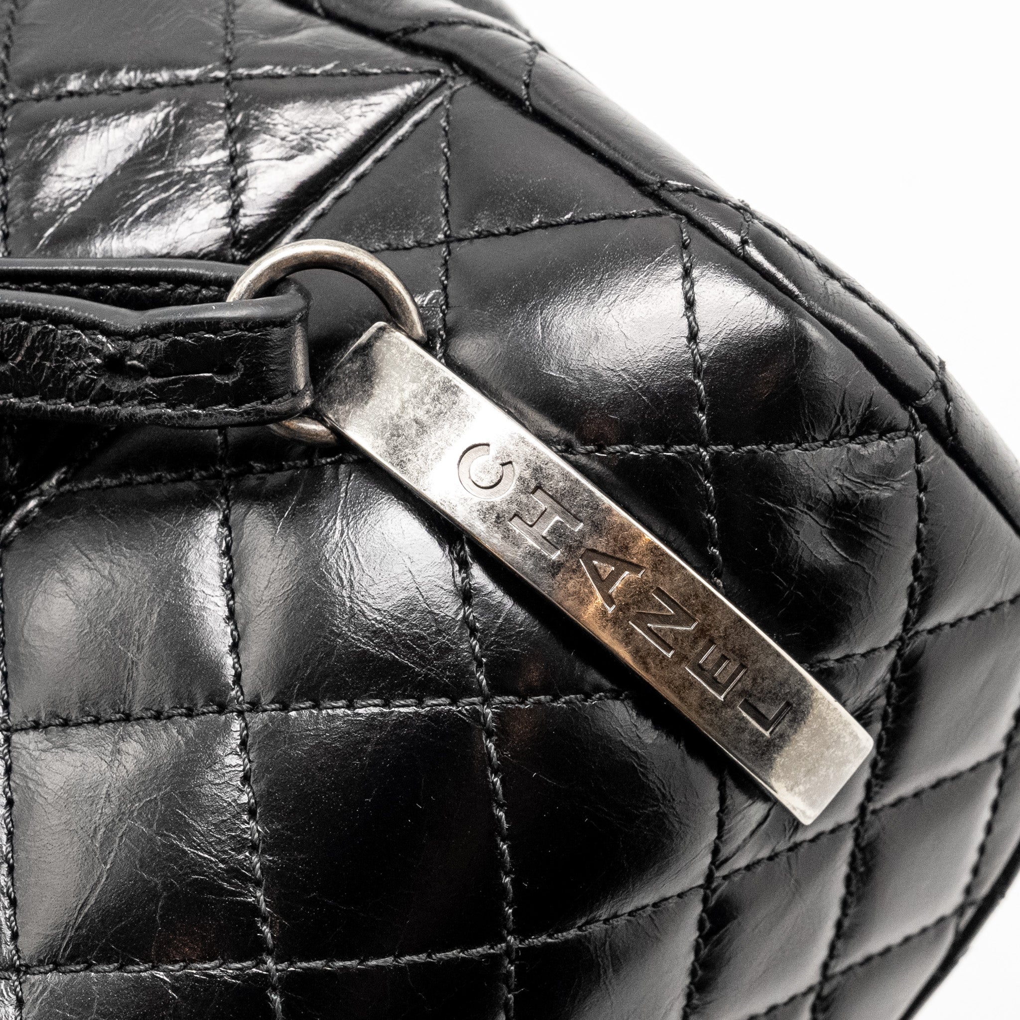 MOUNTAIN BACKPACK QUILTED CALFSKIN BLACK RUTHENIUM HARDWARE