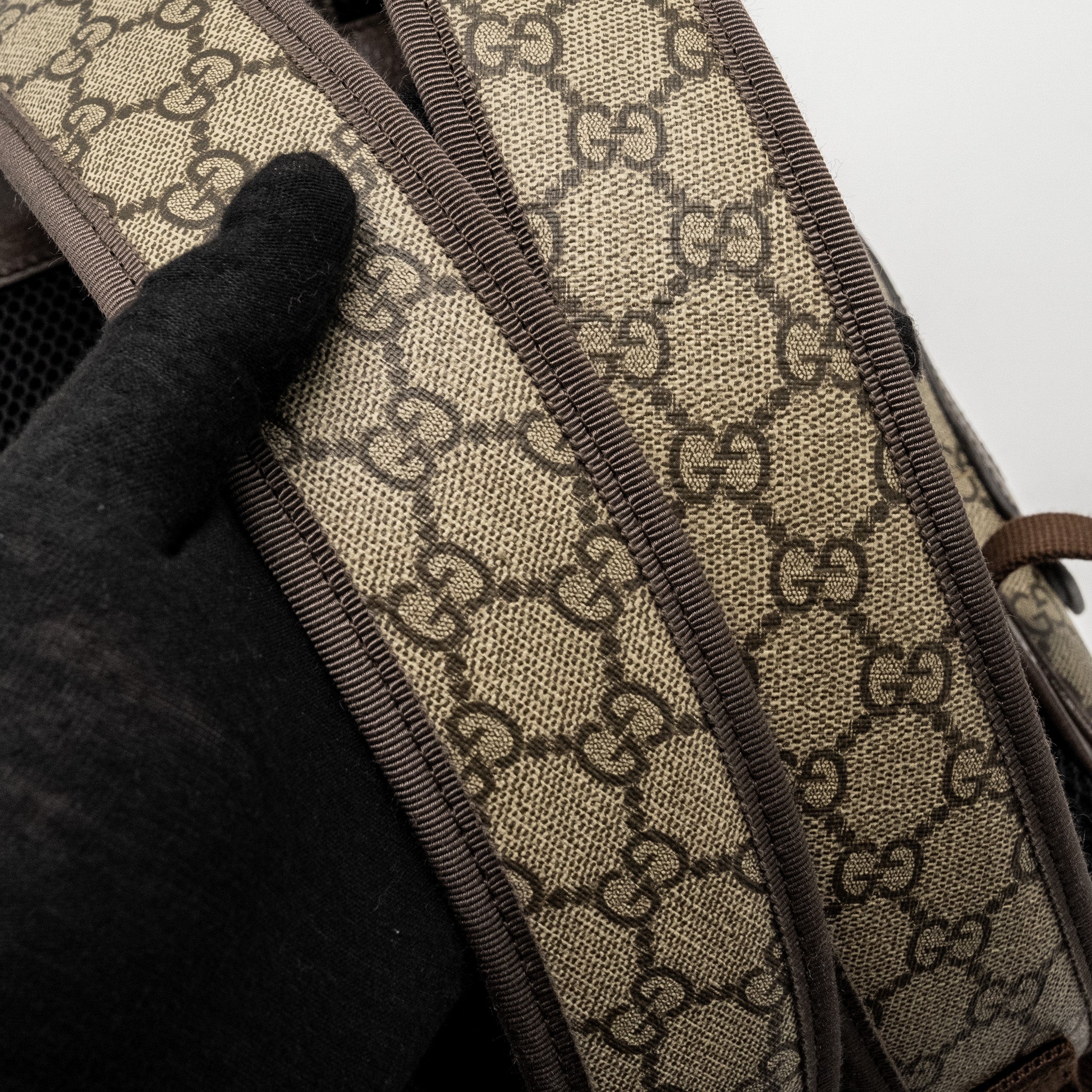 SMALL GG OPHIDIA BACKPACK GG SUPREME CANVAS/ CALFSKIN GHW