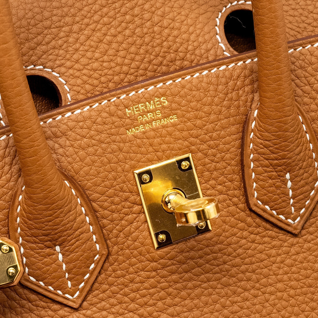 HERMES BIRKIN 25 TOGO GOLD GHW