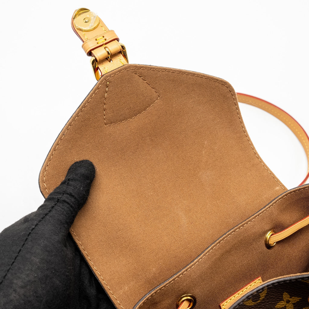 MONTSOURIS PM BACKPACK MONOGRAM CANVAS GHW
