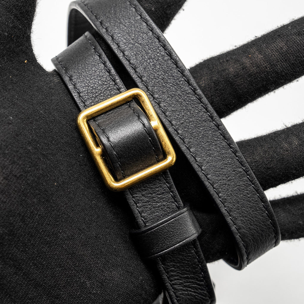 NEW WAVE BUMBAG CALFSKIN BLACK GHW