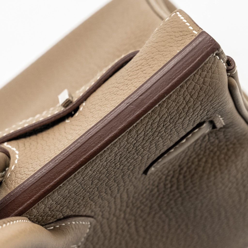 HERMES BIRKIN 25 TOGO ETOUPE SHW